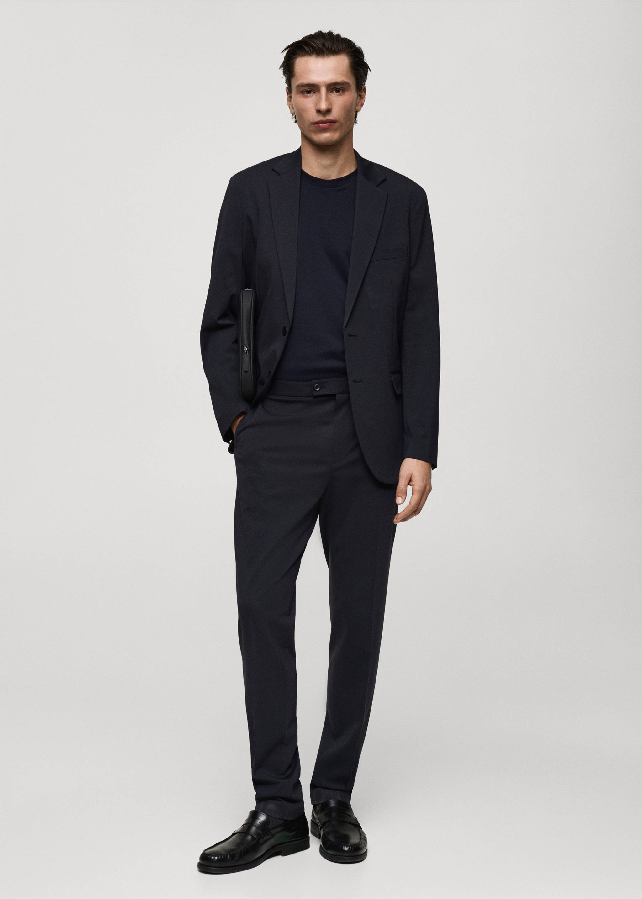 Medium weight regular fit T-shirt - General plane, Dark Navy. Ref: 17061279-00.