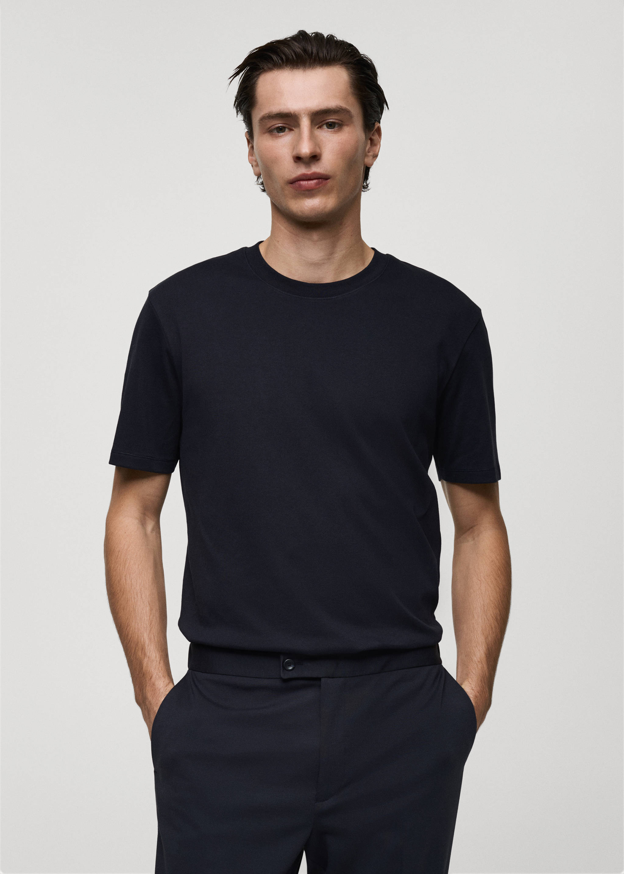 Medium weight regular fit T-shirt - Medium plane