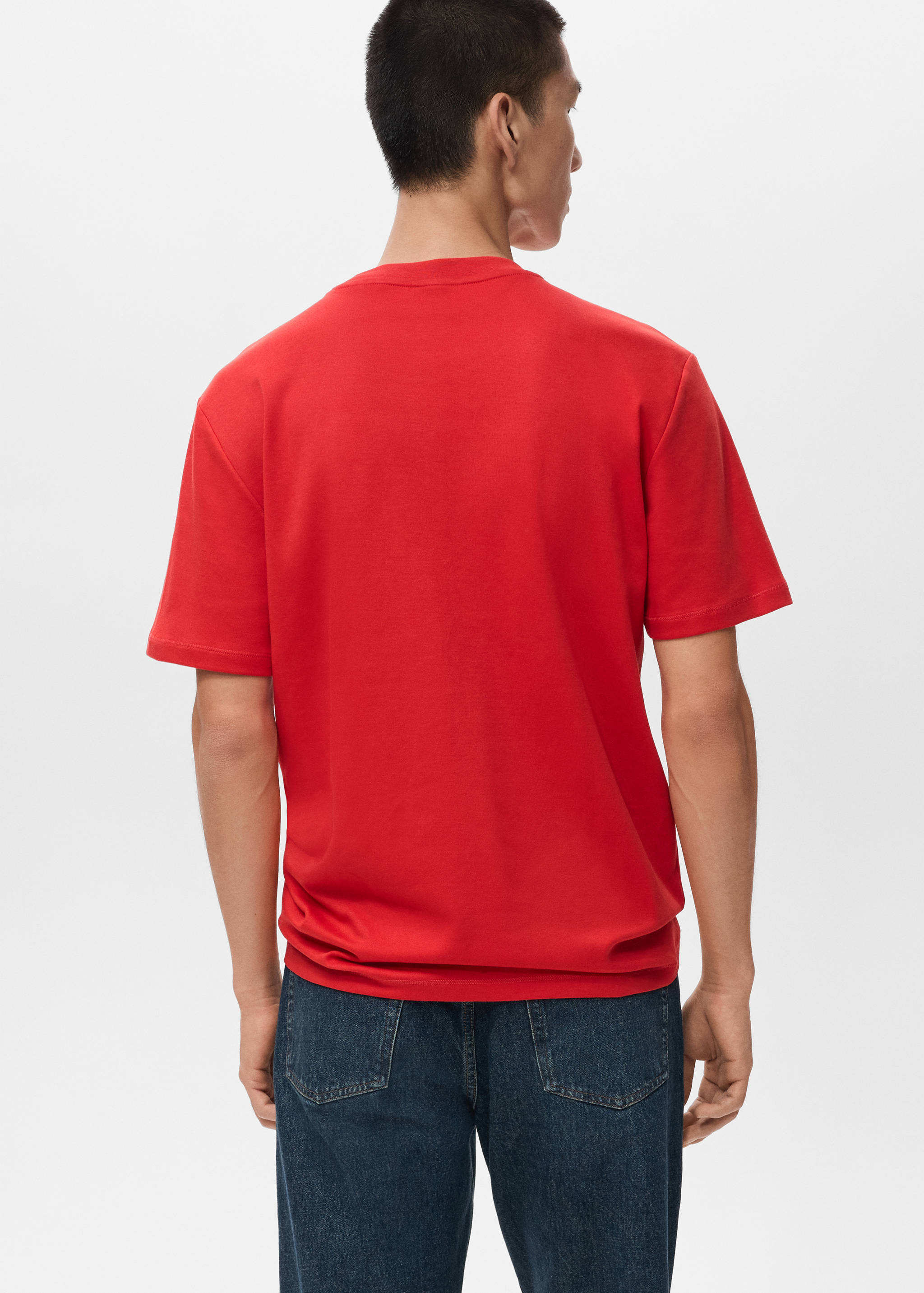 Medium weight regular fit T-shirt - Reverse of the article