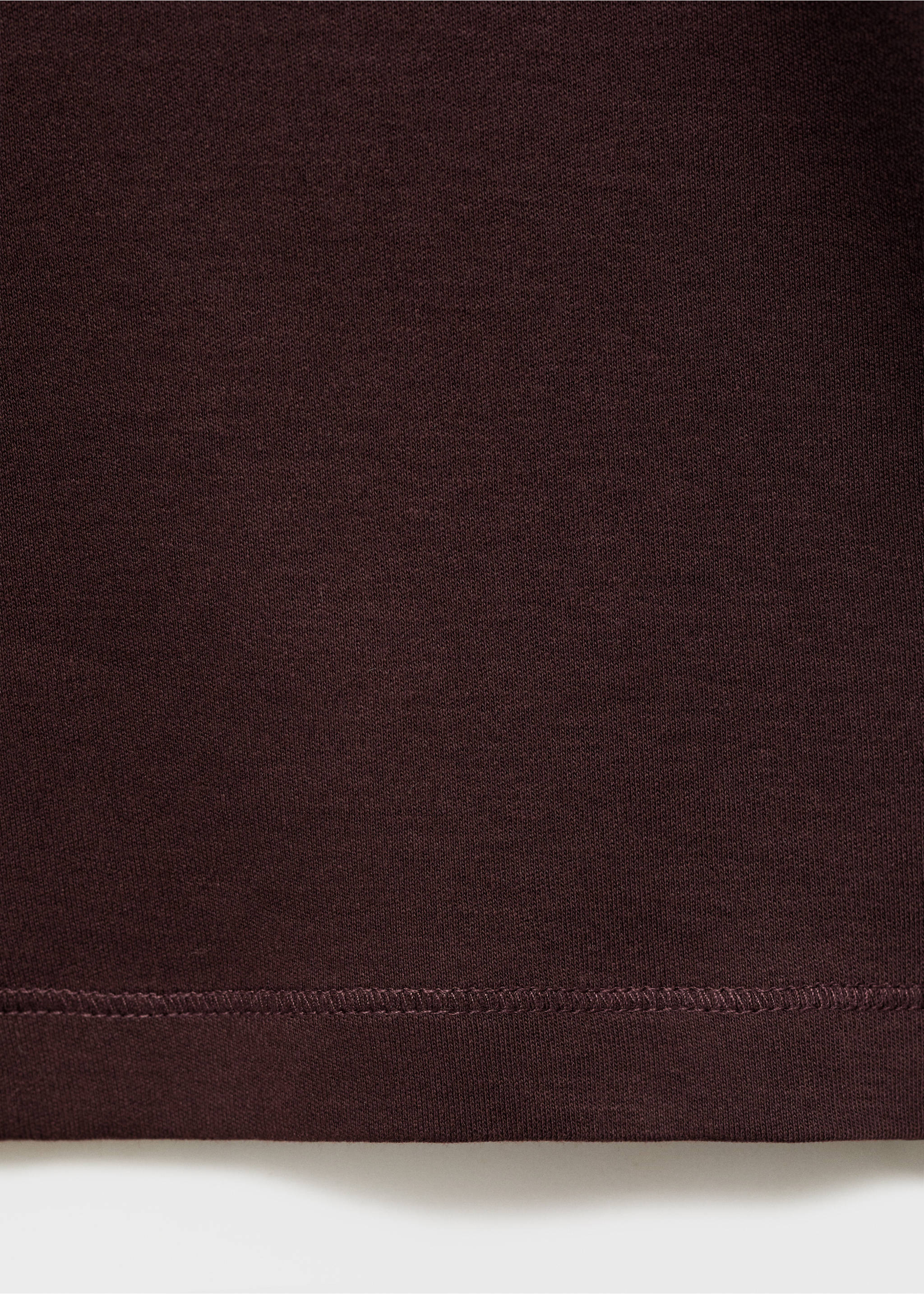 Medium weight regular fit T-shirt - Details of the article 0, Wine. Ref: 17061279-00.