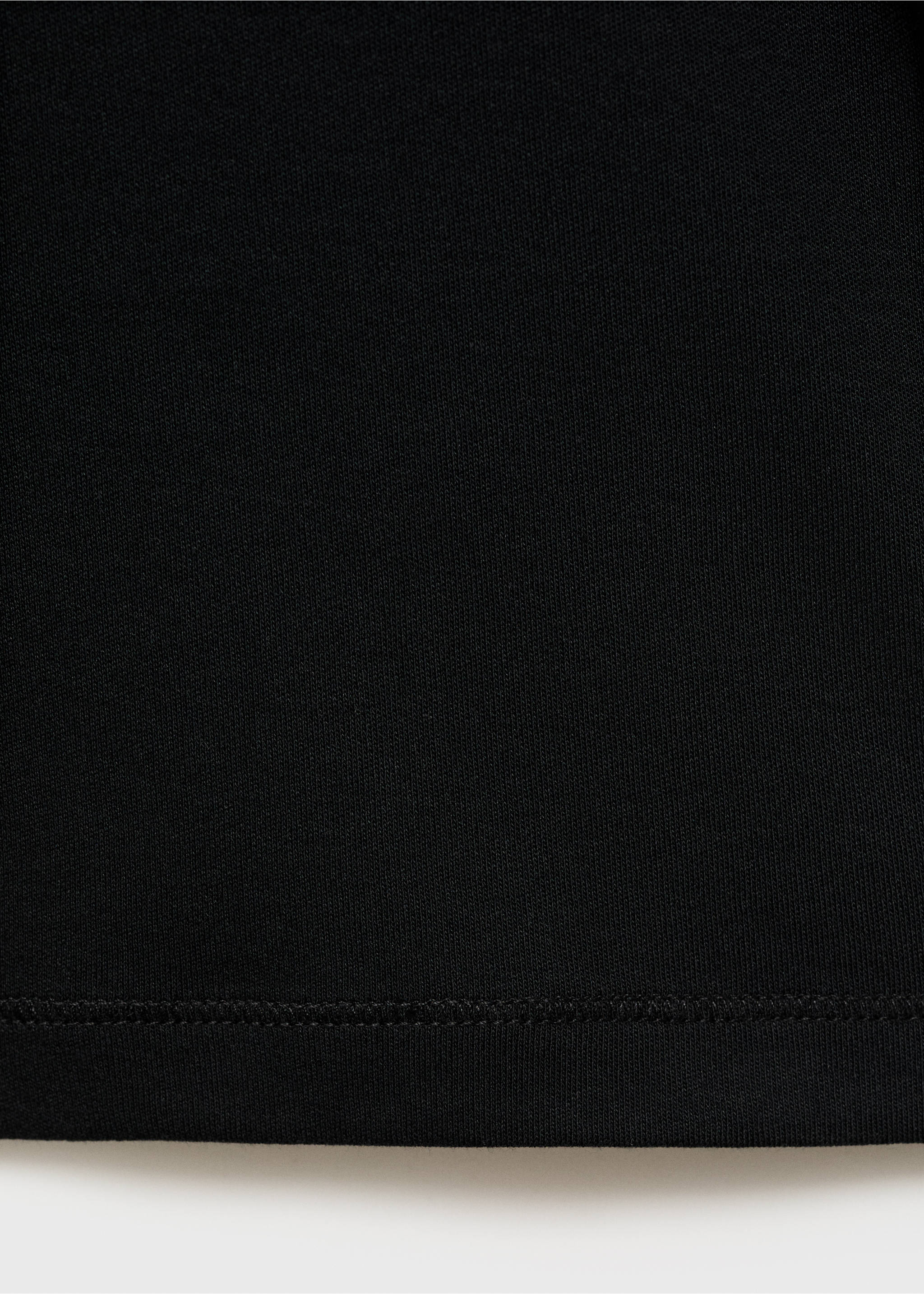 Medium weight regular fit T-shirt - Details of the article 0, Black. Ref: 17061279-00.