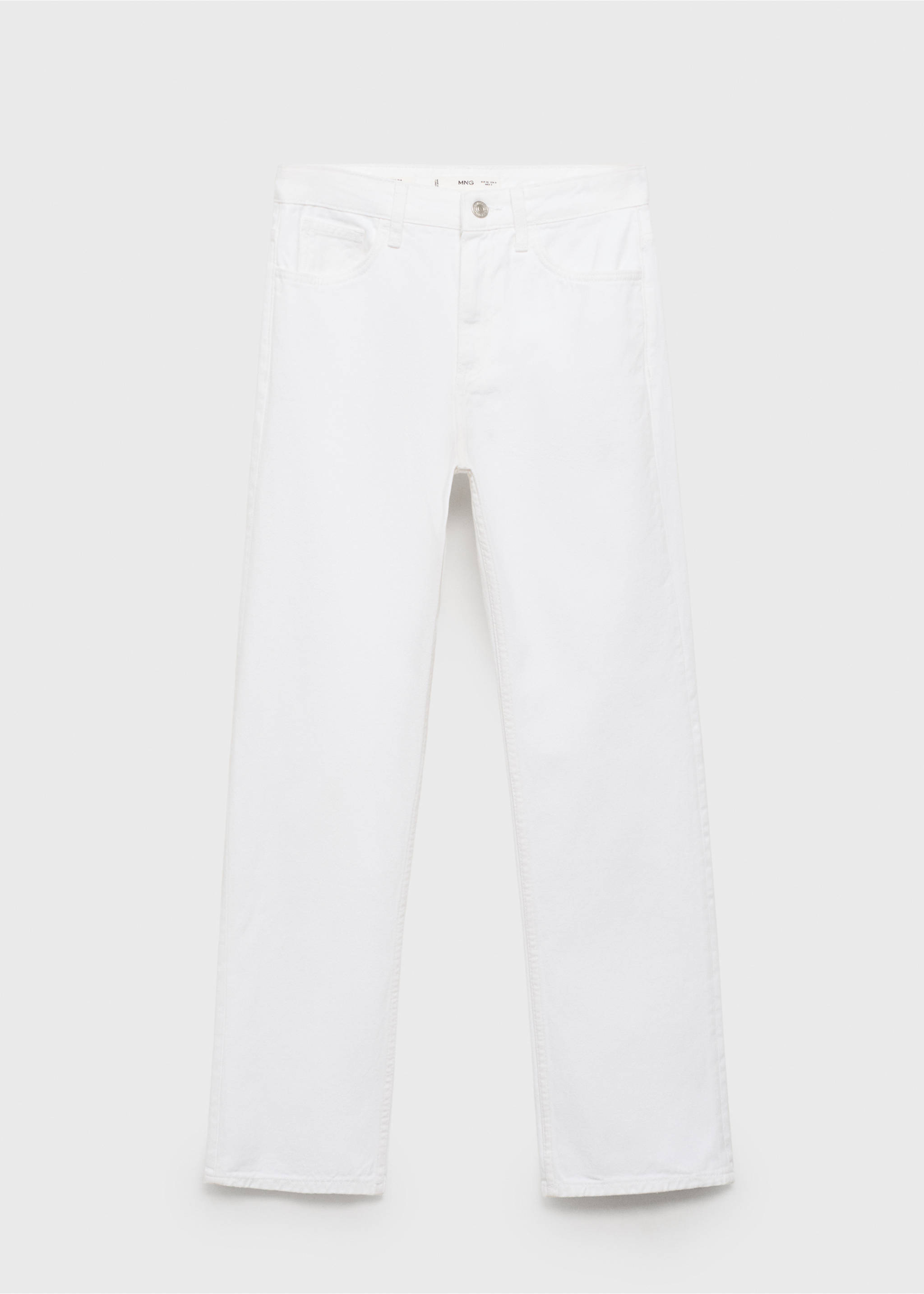Matilda medium-rise straight-fit jeans - Article without model, White. Ref: 17061284-00.