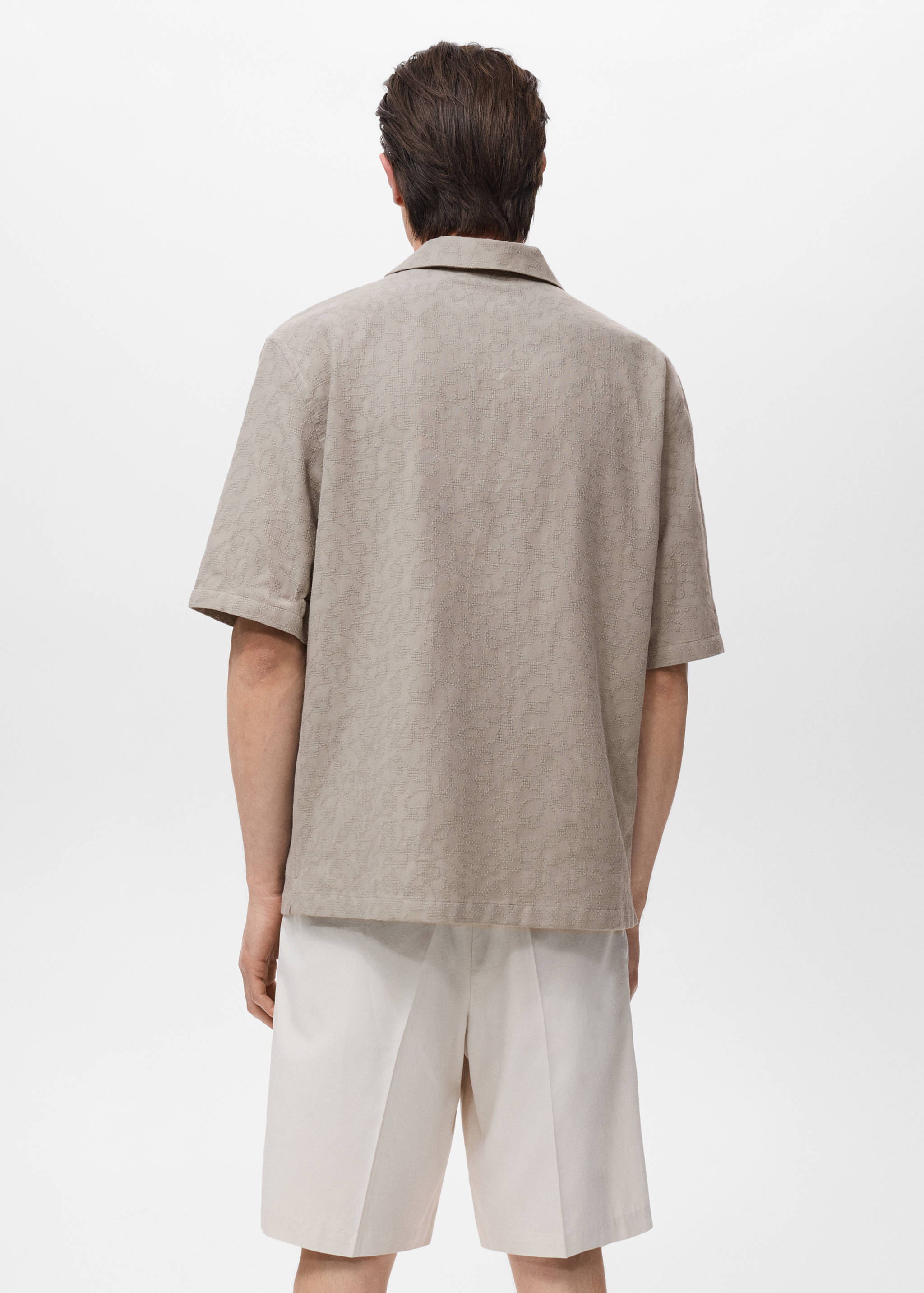 100% embroidered cotton shirt - Reverse of the article