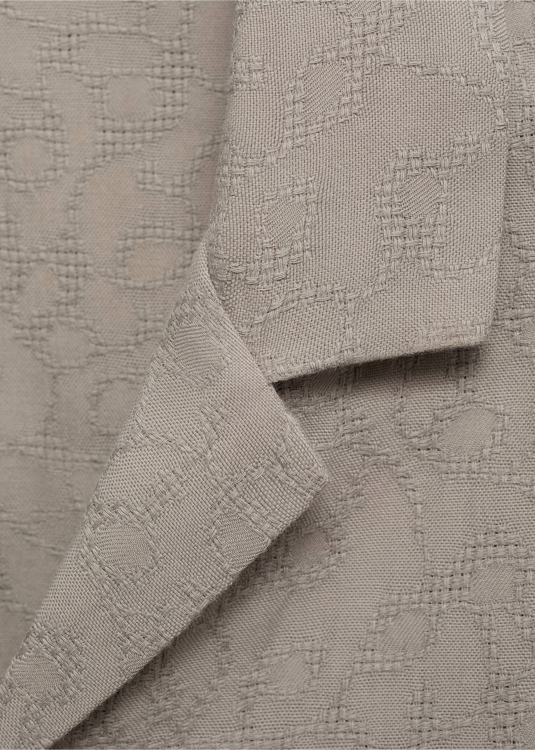 100% embroidered cotton shirt - Details of the article 8, Khaki. Ref: 17061285-00.