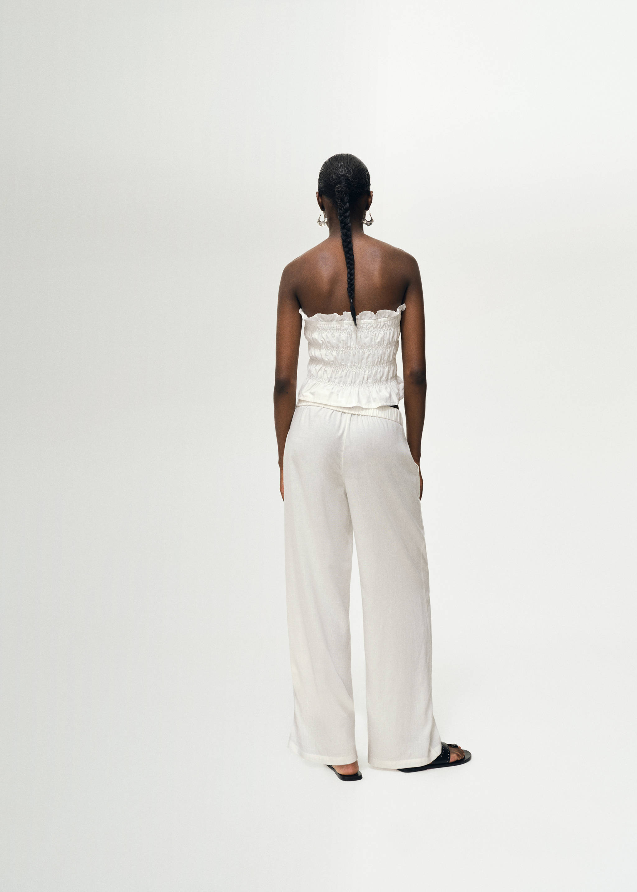 Broderad crop-top - Artikelns baksida