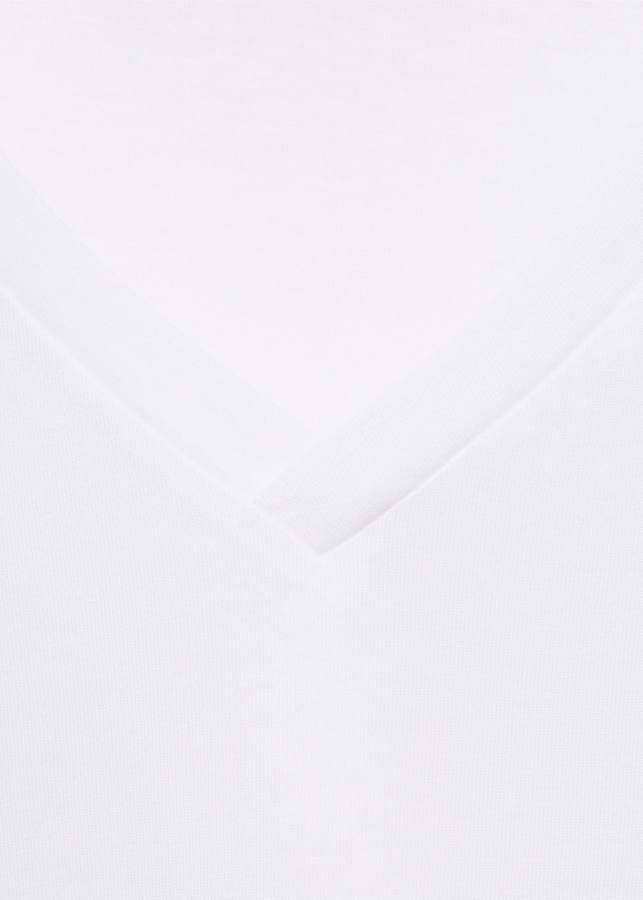 V-neck cotton T-shirt - Details of the article 0, White. Ref: 17061516-00.