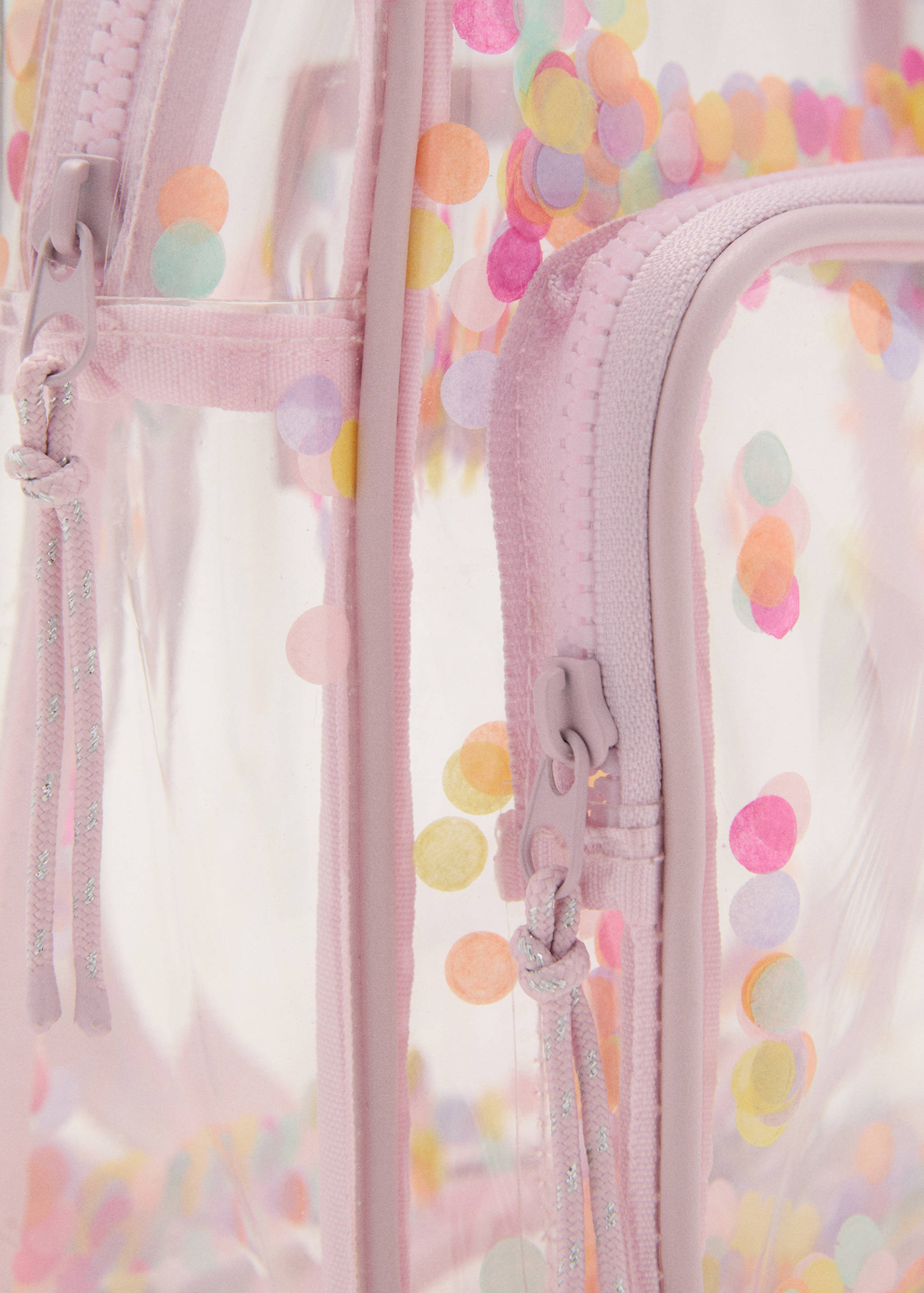 Mochila transparente confeti - Detalle del artículo 2