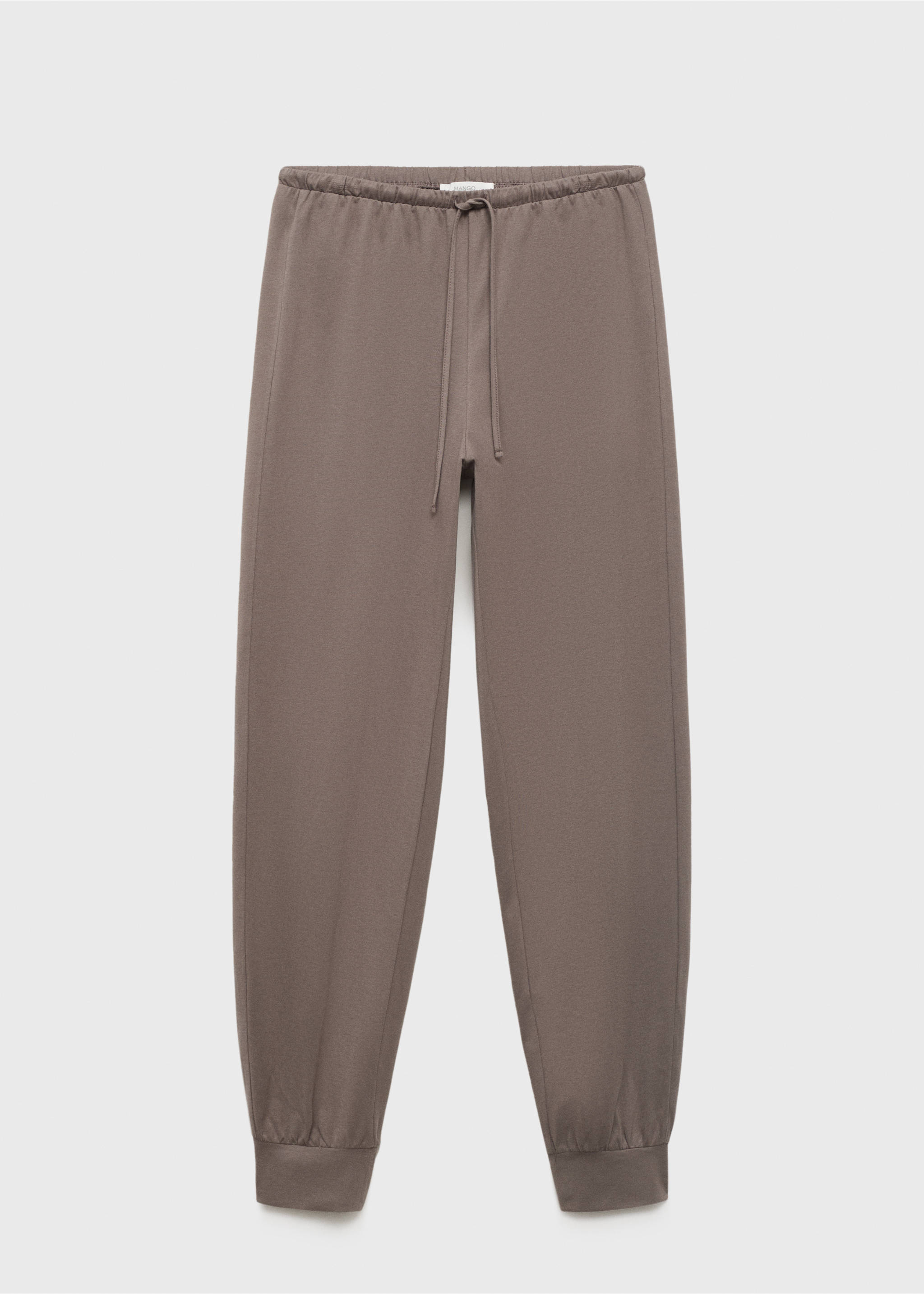 Soft-finish jogger trousers - Article without model, Coffee. Ref: 17061525-00.