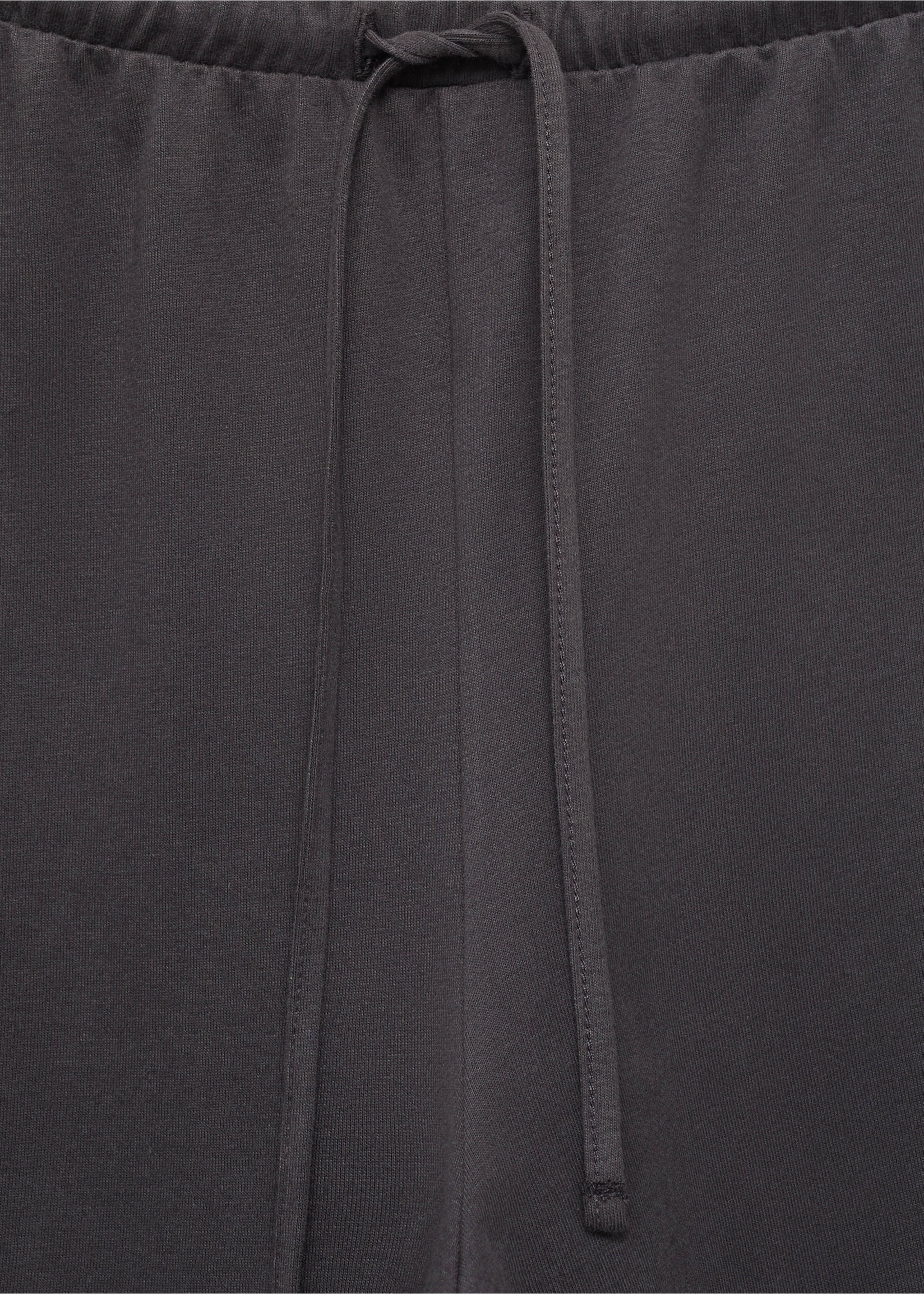 Soft-finish jogger trousers - Details of the article 8, Charcoal. Ref: 17061525-00.