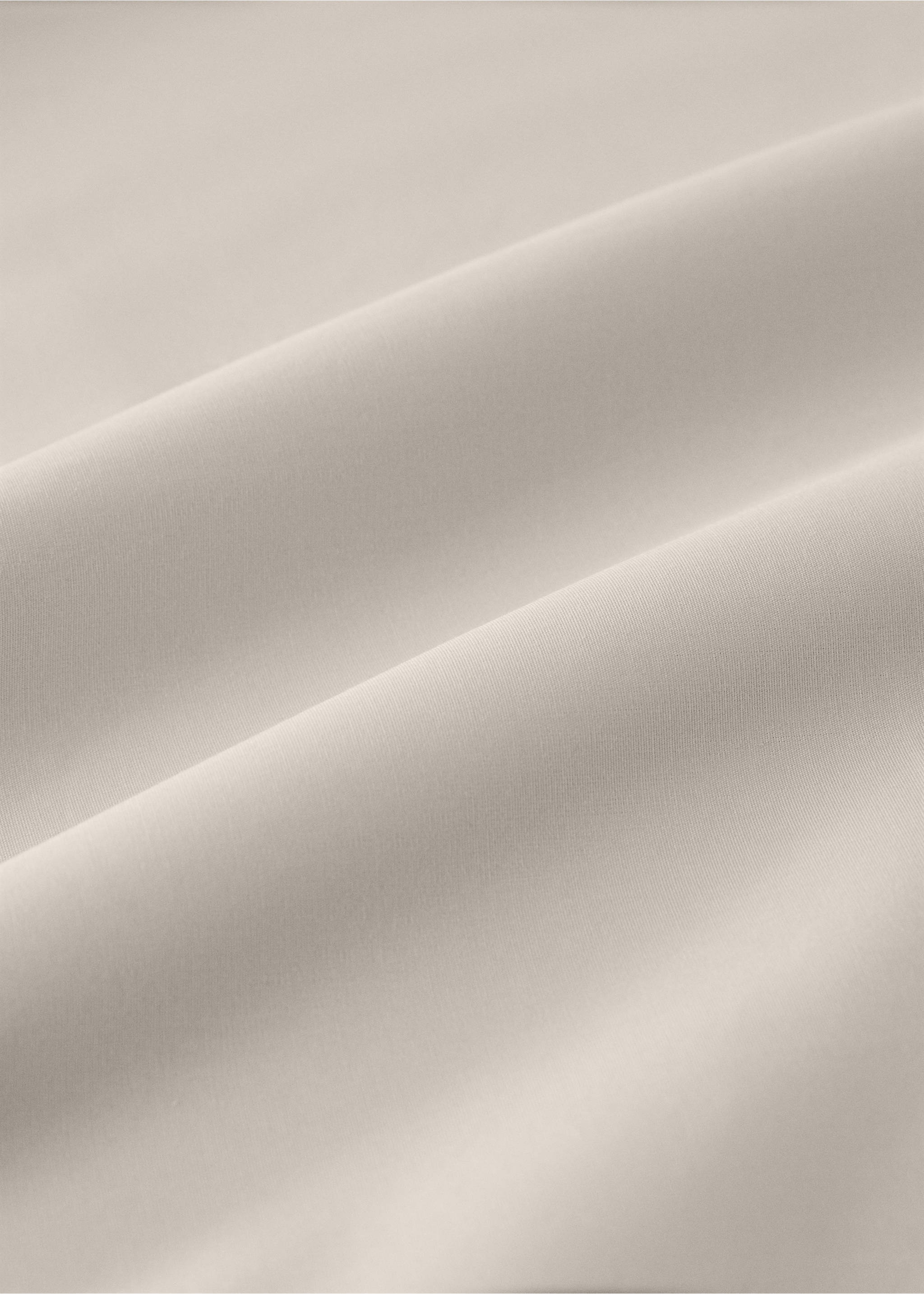Llençol de sota cotó percala 500 fils llit 150 cm - Detall de l'article 2, Beige. Ref: 17061534-00.