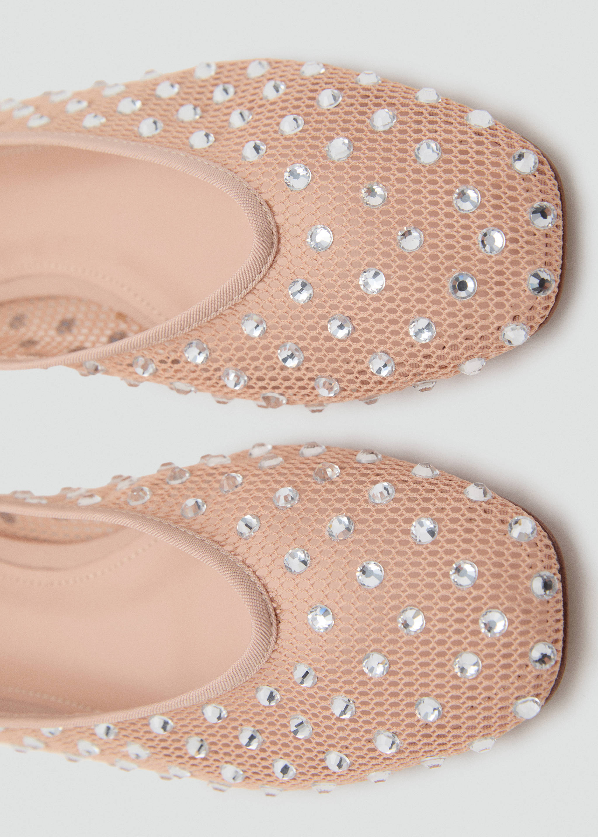 Mesh rhinestone ballet flats - Details of the article 2