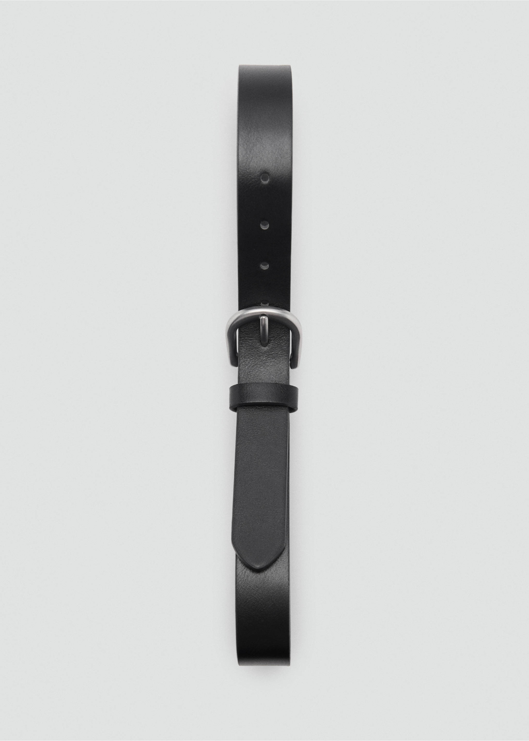 Faux-leather belt - Details of the article 2, Black. Ref: 17062031-00.