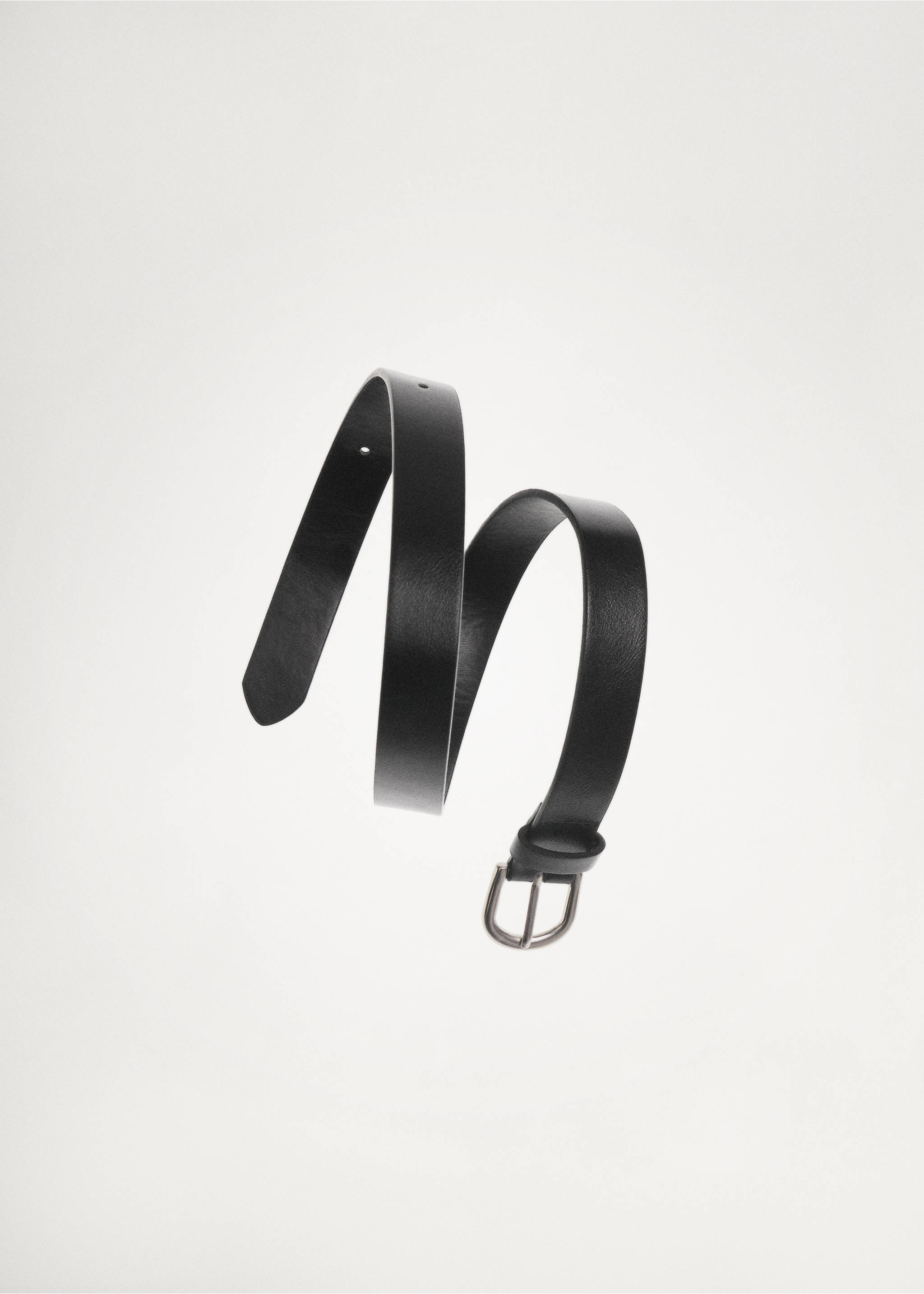Faux-leather belt - Details of the article 9, Black. Ref: 17062031-00.