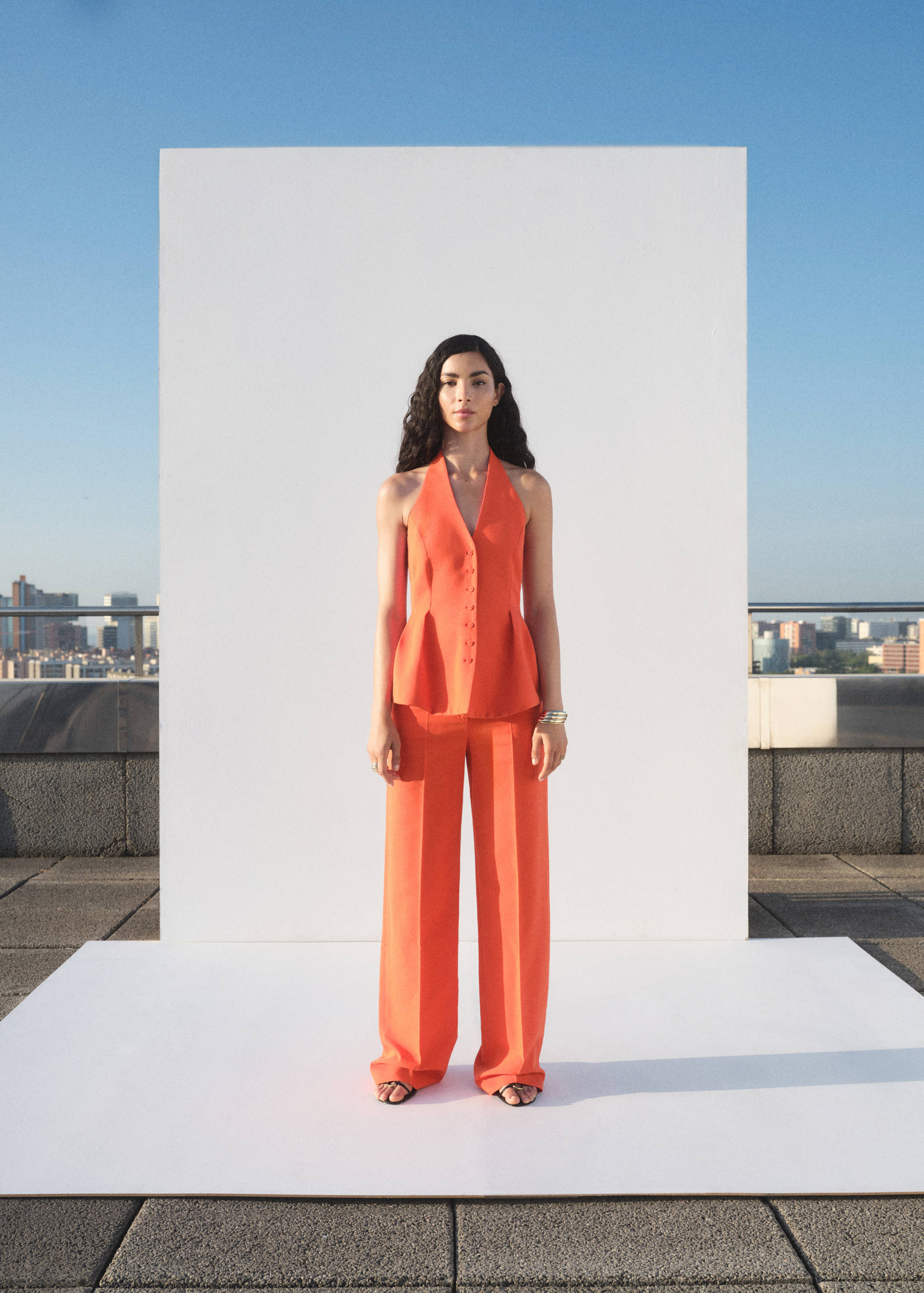 Pantalon de costume droit taille normale - Plan général