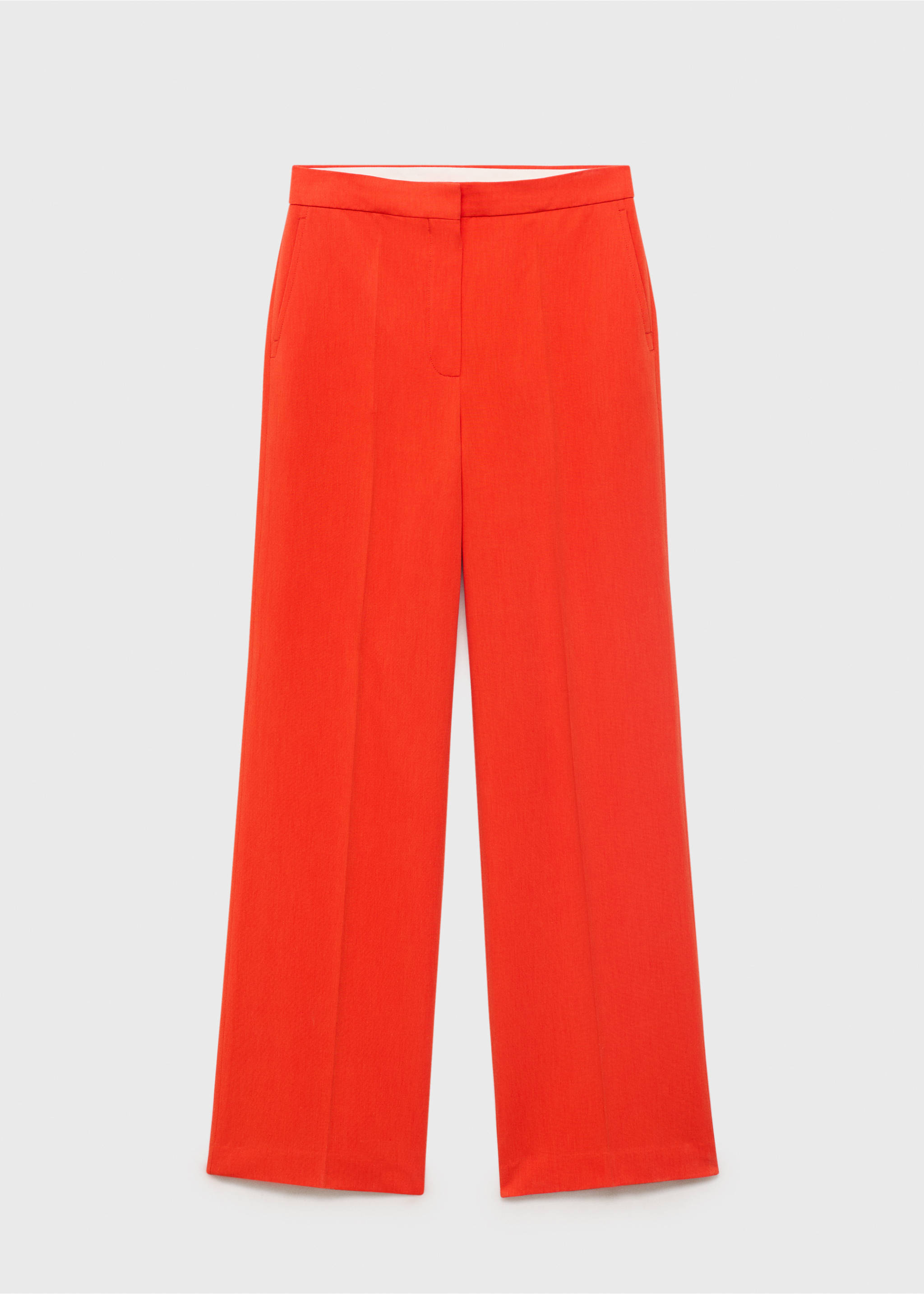 Pantalon de costume droit taille normale - Article sans modèle, Corail. Ref: 17062038-00.