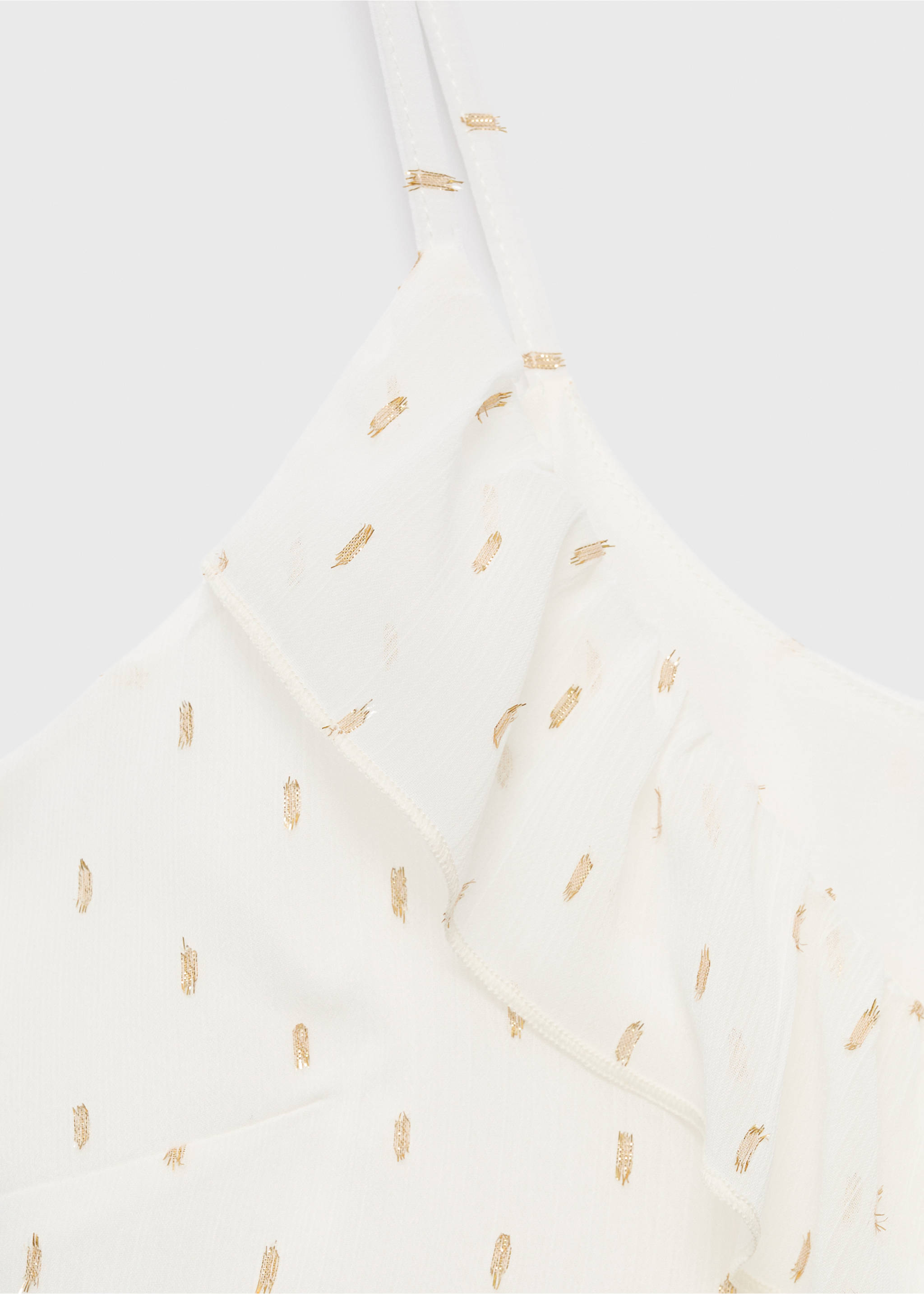 Lurex plumeti top - Details of the article 8, Off White. Ref: 17062040-00.