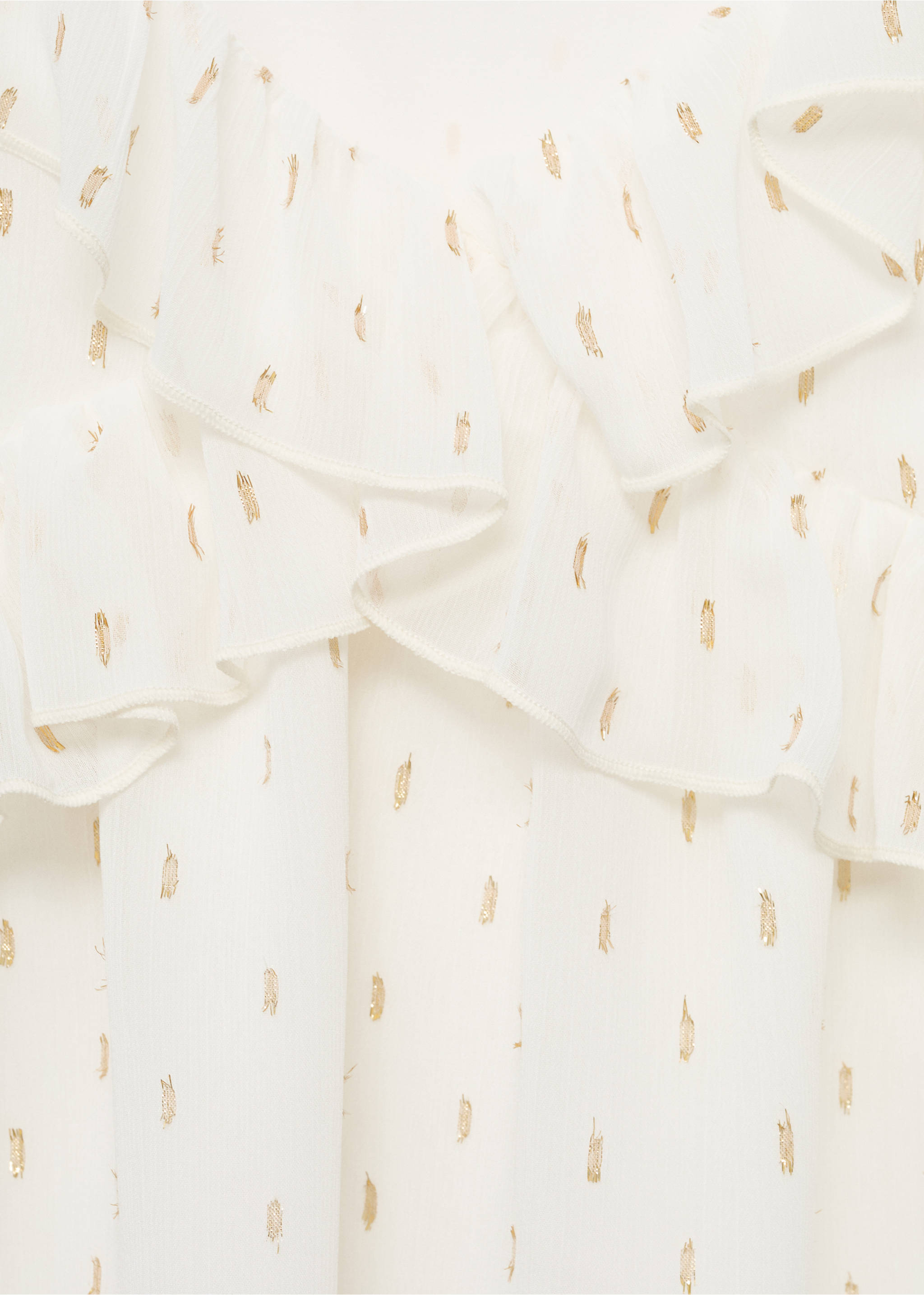 Lurex plumeti top - Details of the article 0, Off White. Ref: 17062040-00.