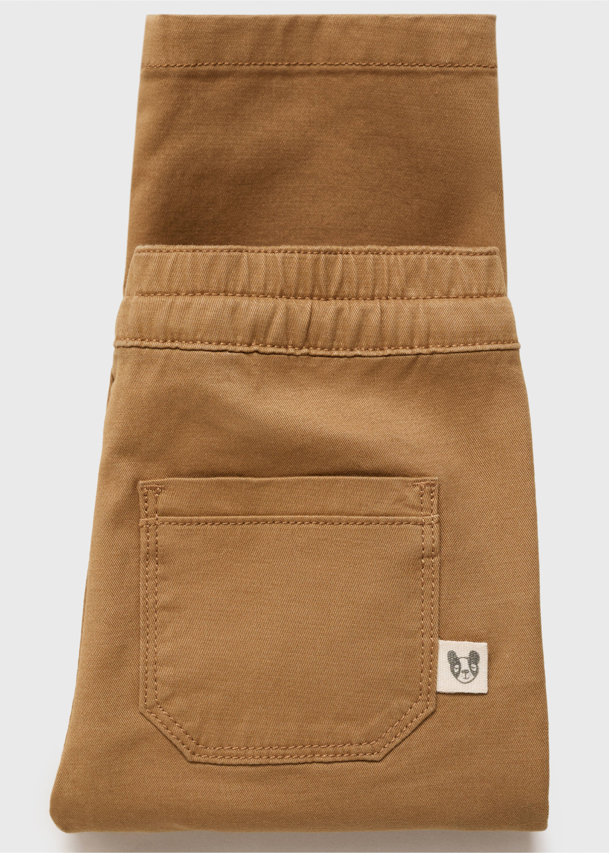 Pantalon coton à cordon - Détail de l'article 8, Tabac. Ref: 17062535-00.