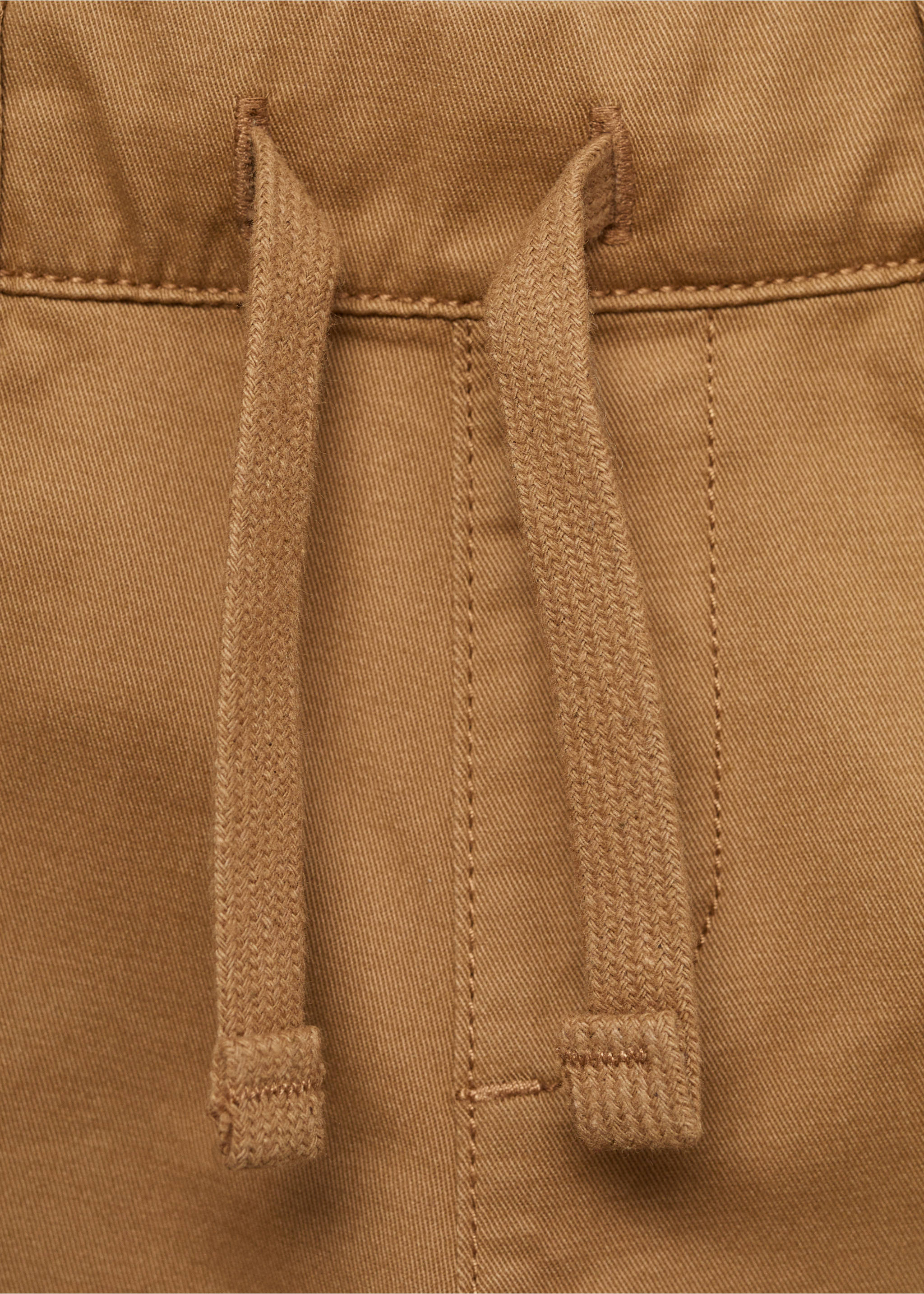 Pantalon coton à cordon - Détail de l'article 0, Tabac. Ref: 17062535-00.