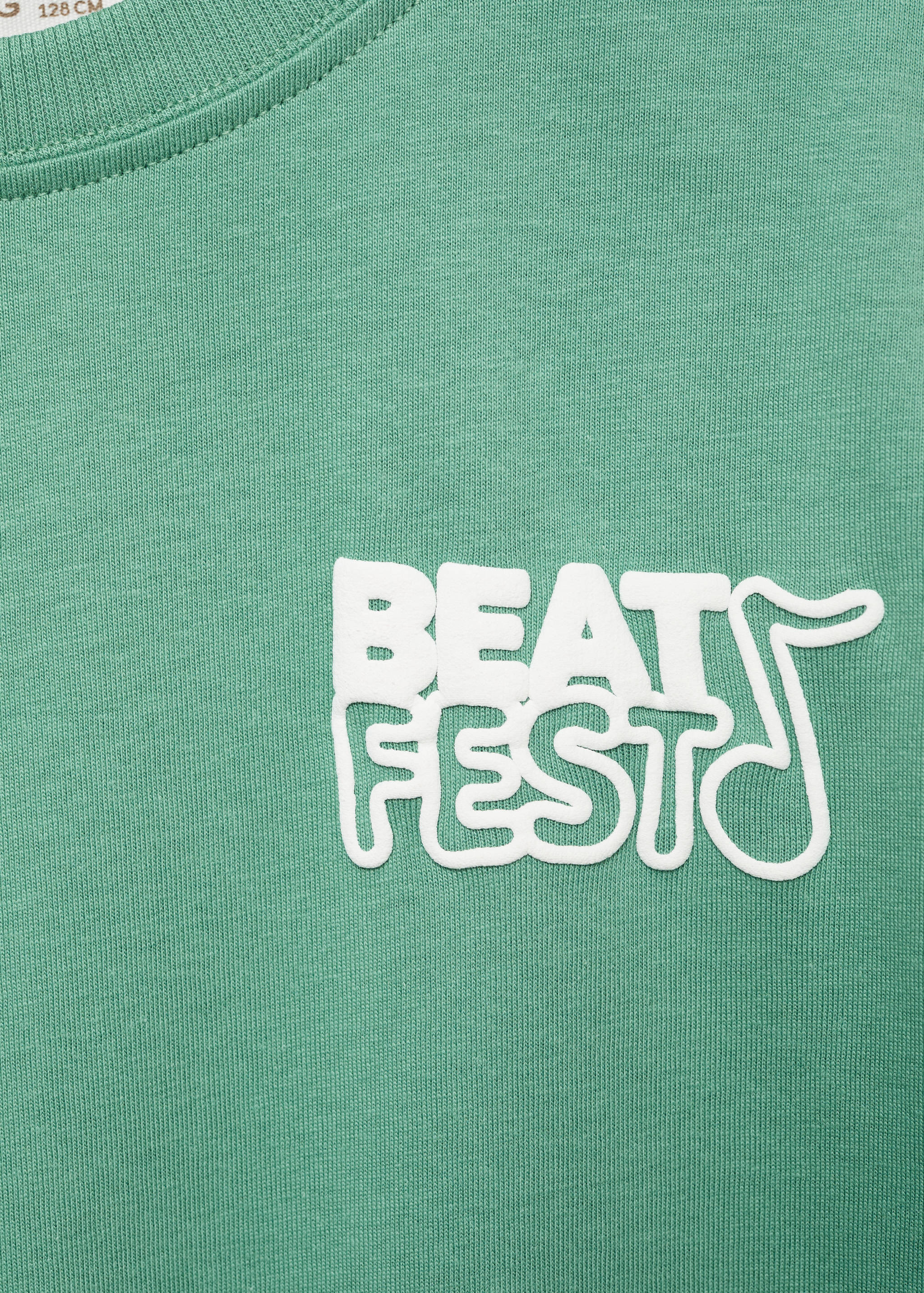 Printed embossed letters t-shirt - Details of the article 8