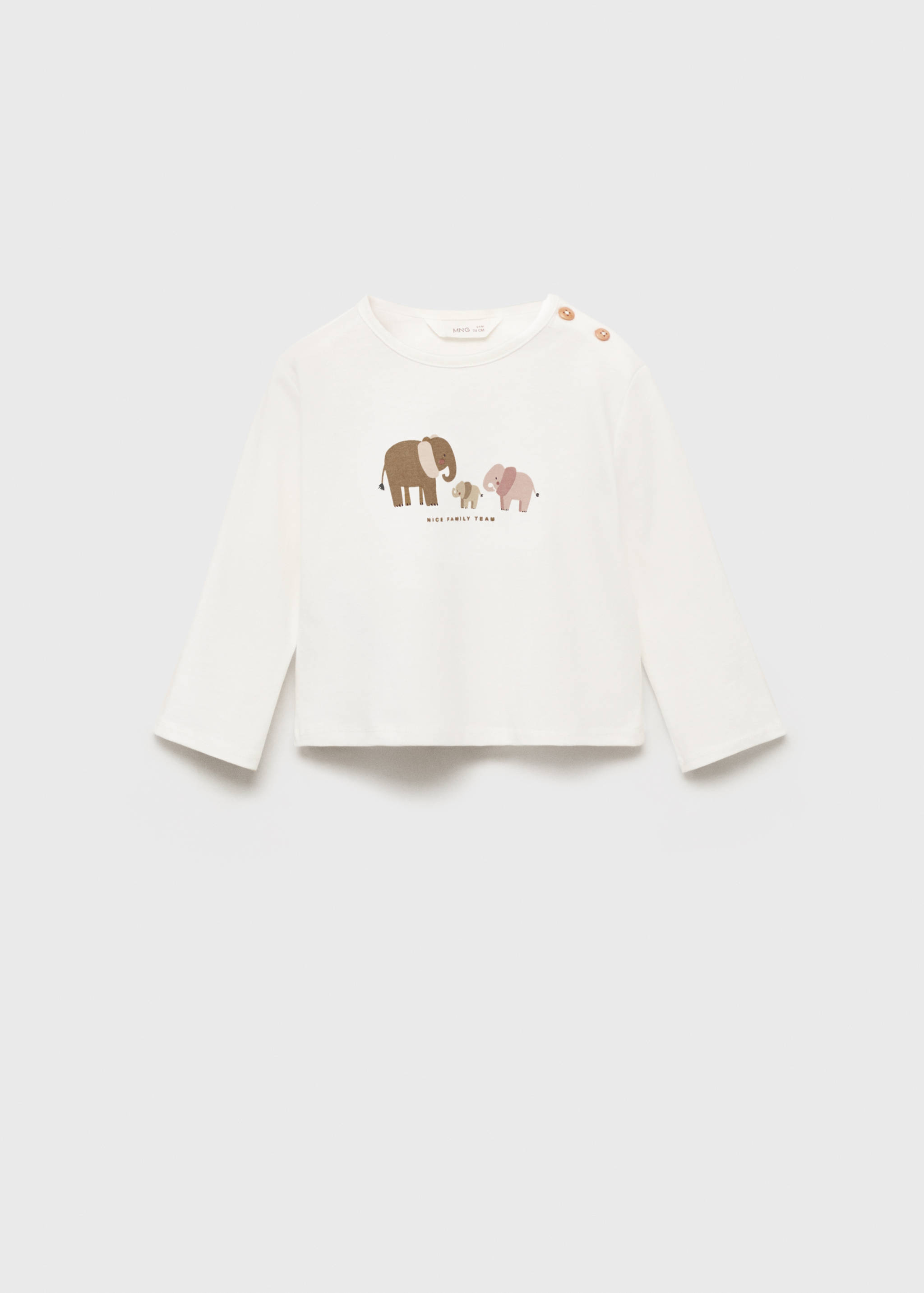 Embossed printed t-shirt - Article without model