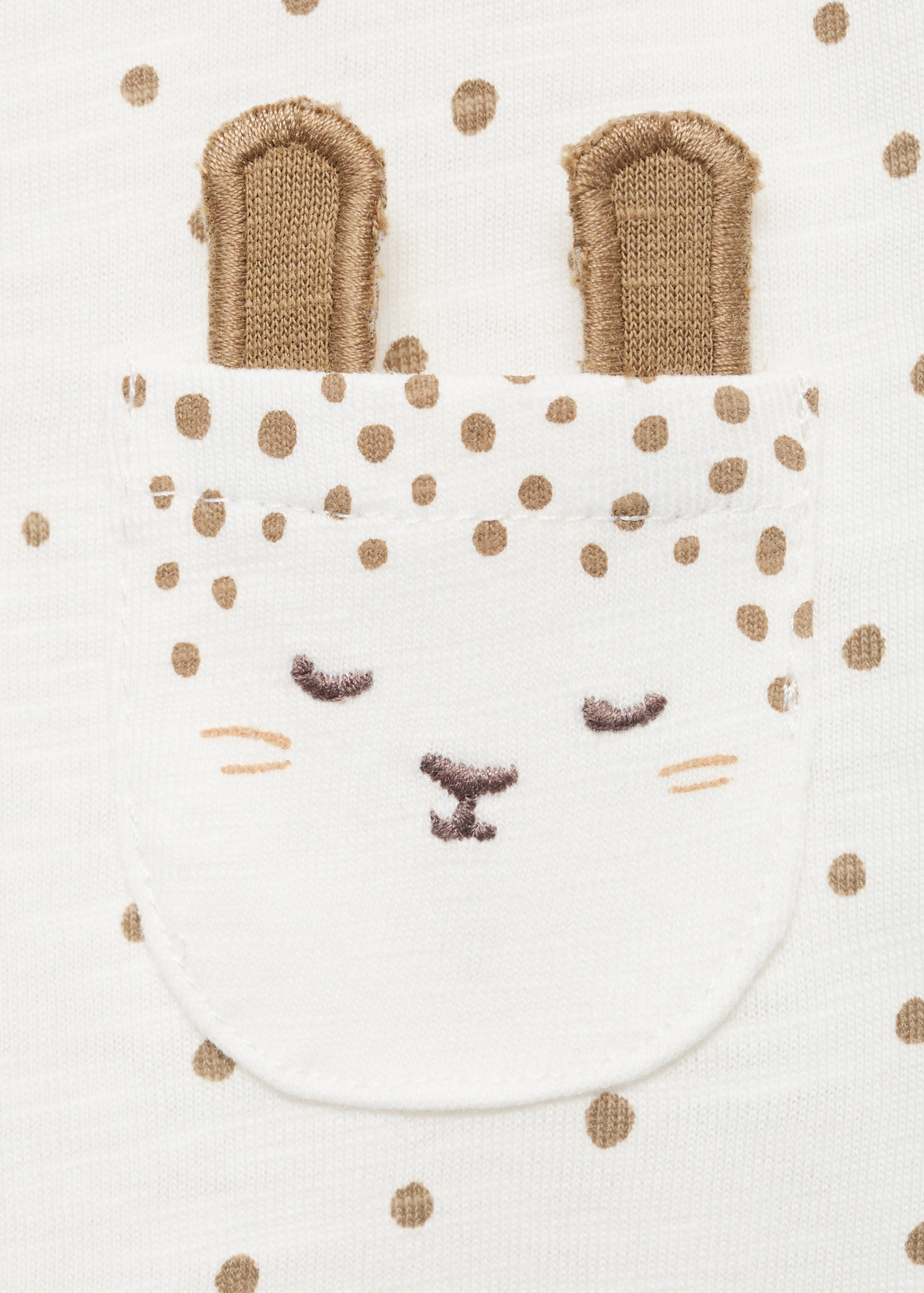 T-shirt de gatinho com bolso - Pormenor do artigo 0