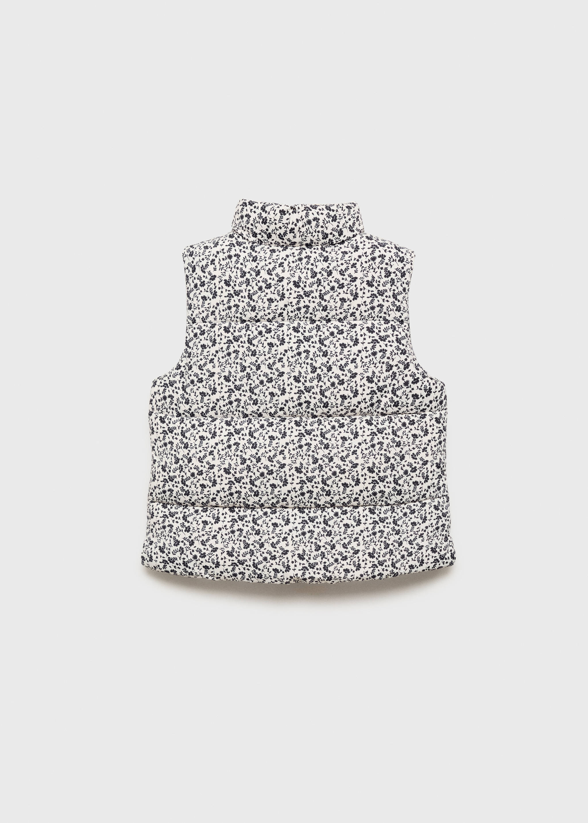 Gilet matelassé à fleurs - Verso de l’article