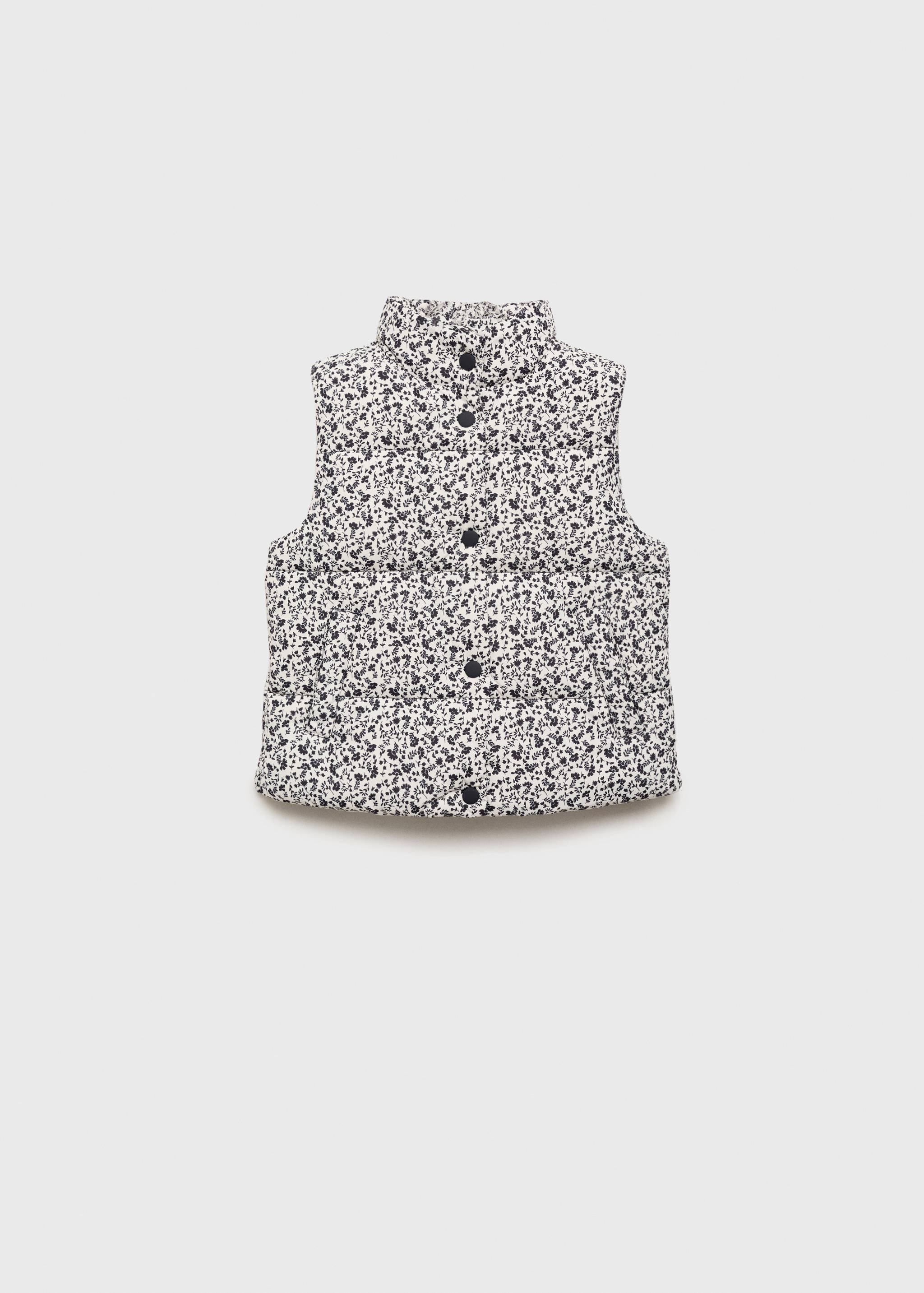 Gilet matelassé à fleurs - Article sans modèle