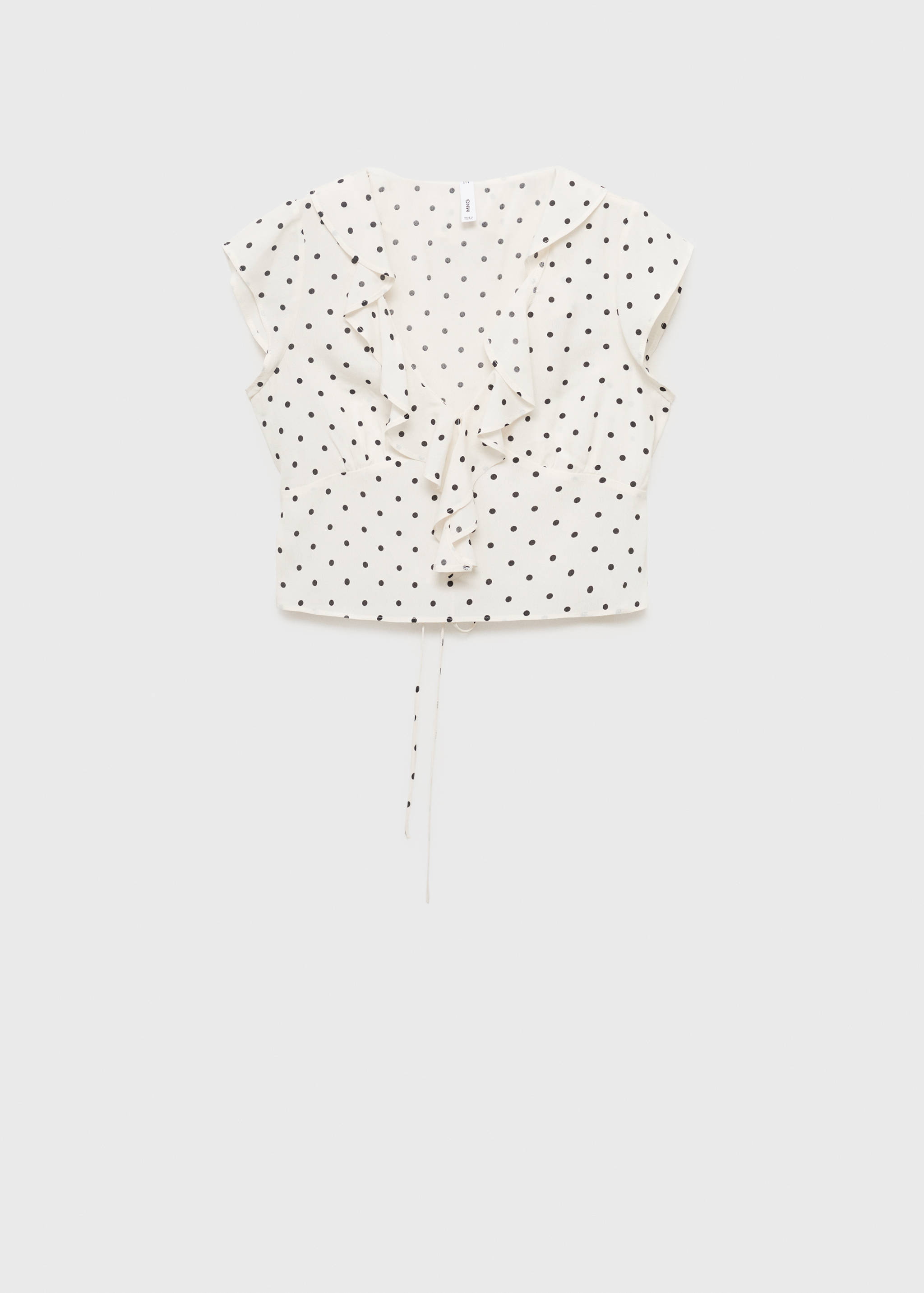 Polka-dot blouse with ruffles - Article without model