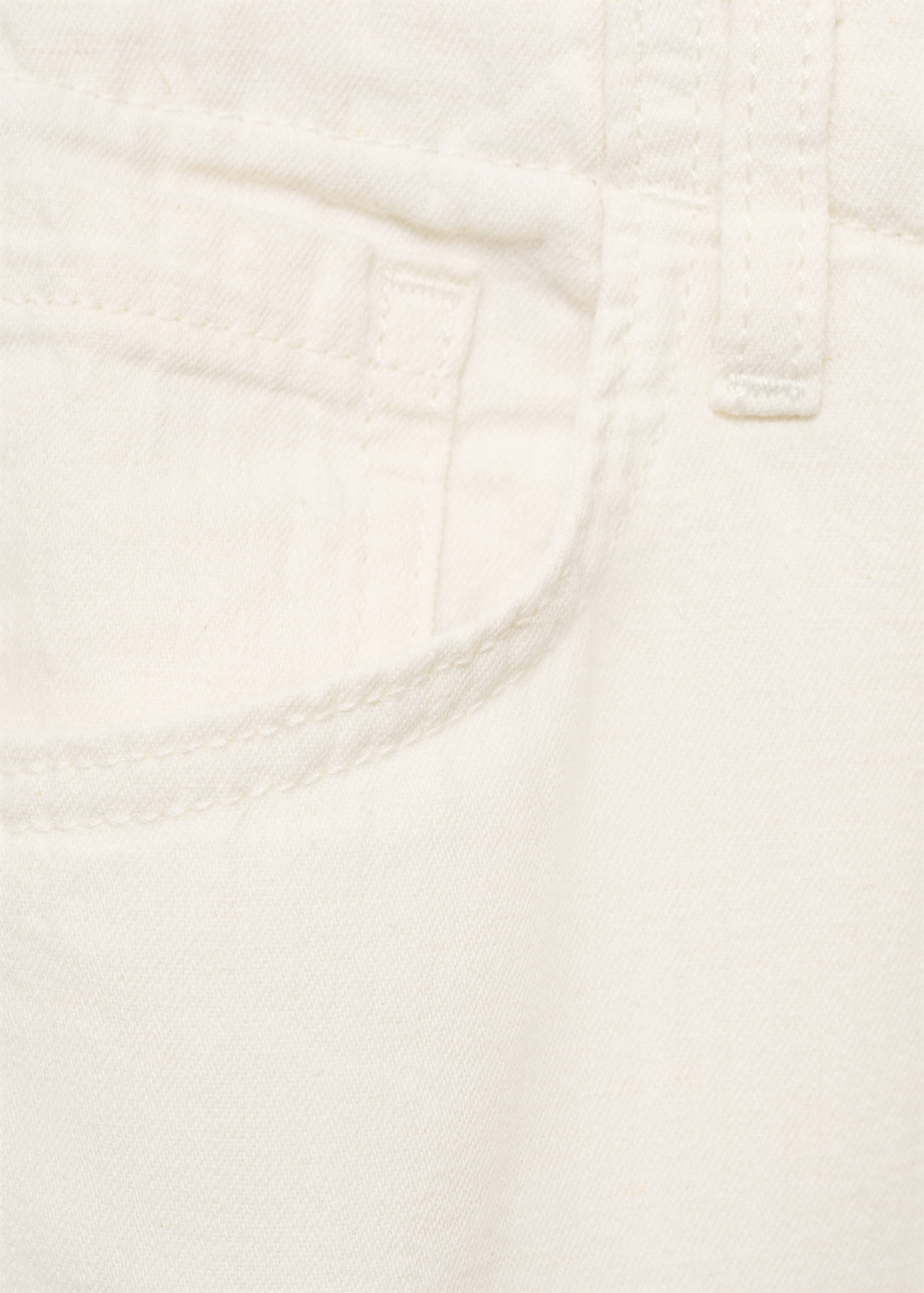 Wide leg denim trousers with belt - Details of the article 8