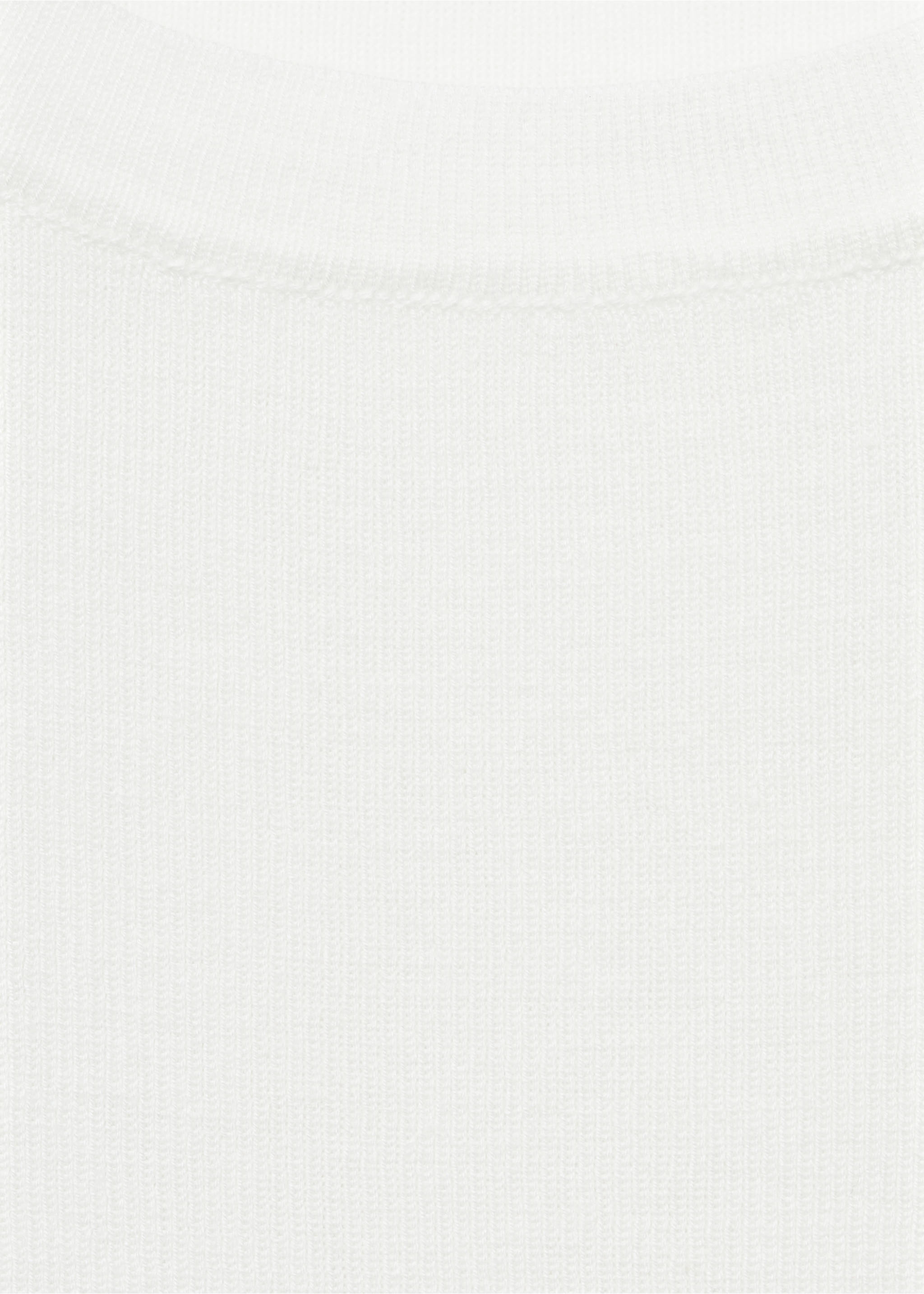 Jersey Baumwolle Strick mit kurzen Ärmeln - Detail des Artikels 0, Weiß. Ref: 17062904-00.