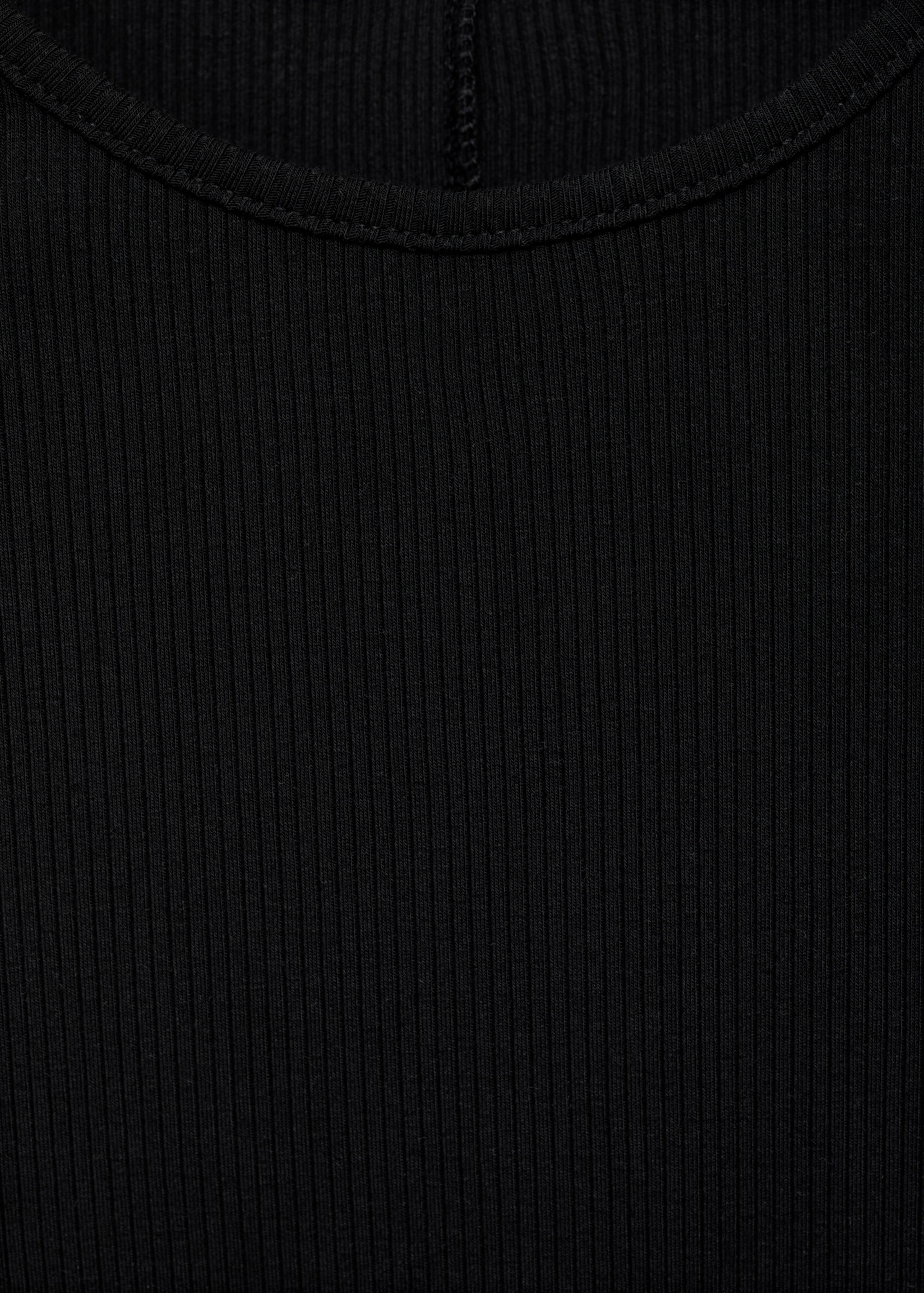 Ribbed short dress - Details of the article 0