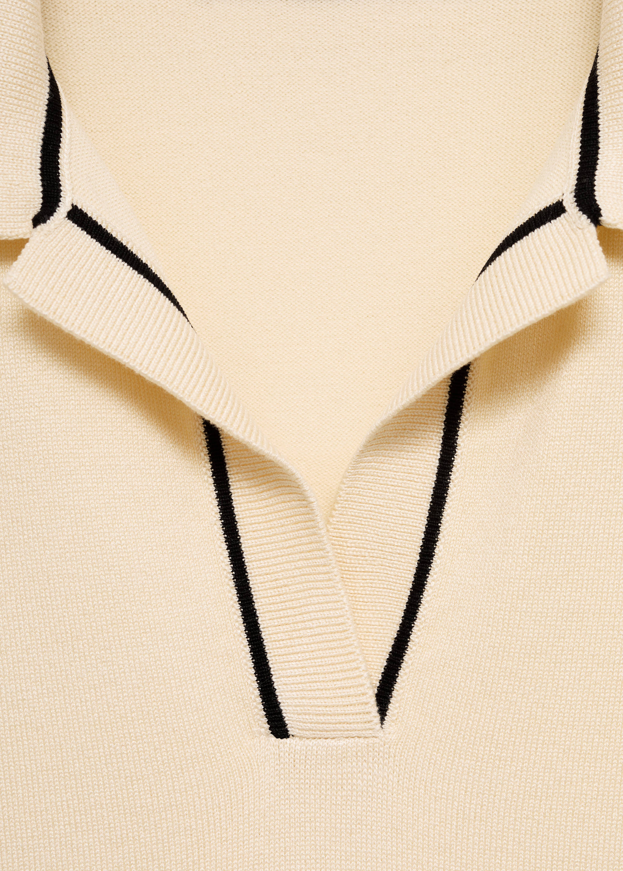 Polo-neck sweater with contrasting trims - Details of the article 8