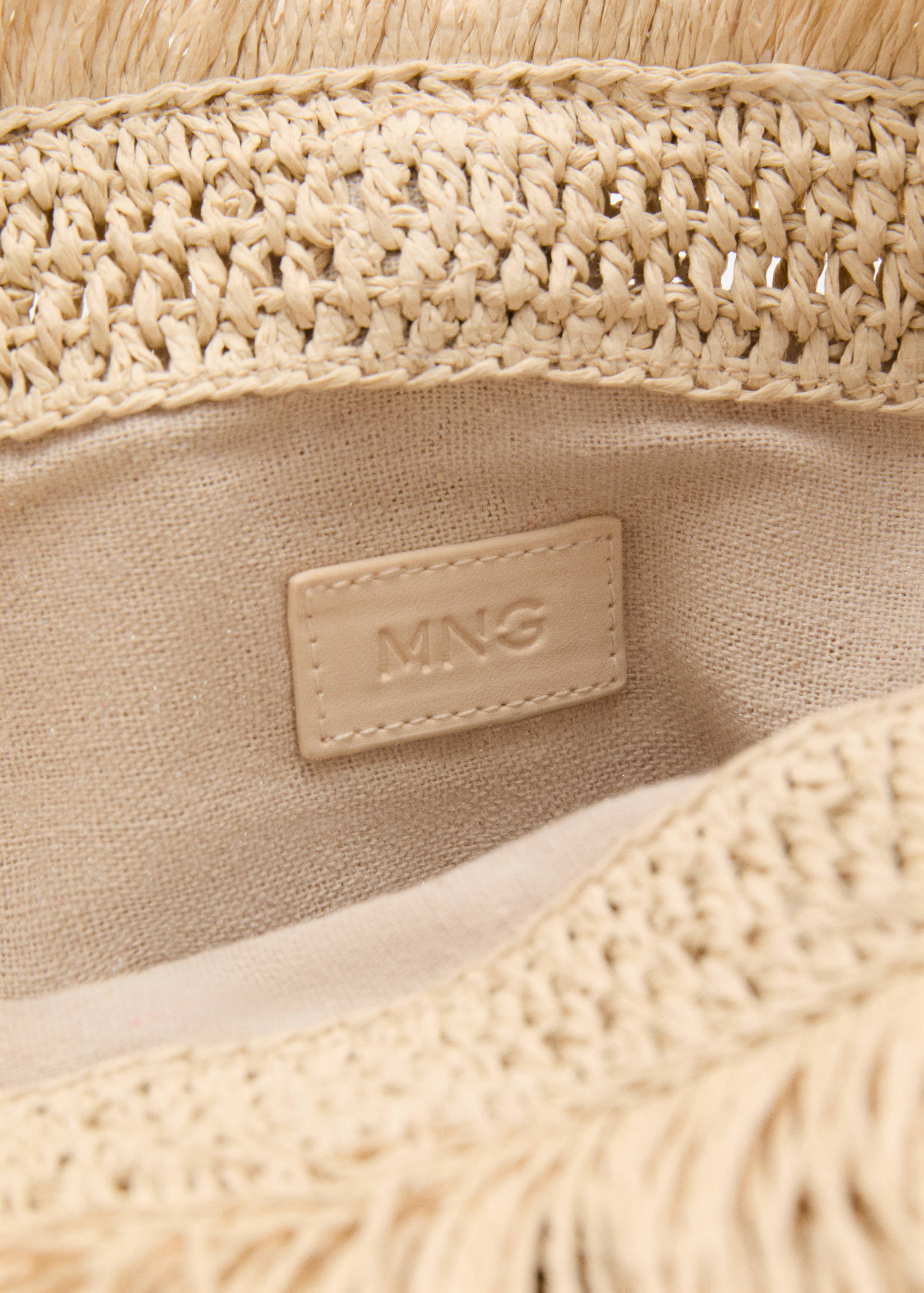 Handtasche aus Naturfaser mit Fransen - Detail des Artikels 3