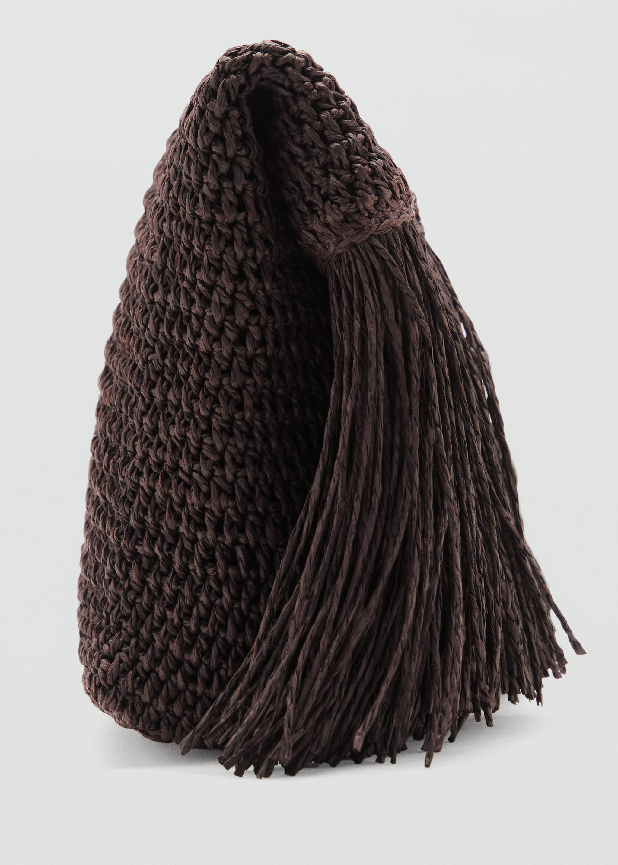 Handtasche aus Naturfaser mit Fransen - Detail des Artikels 2