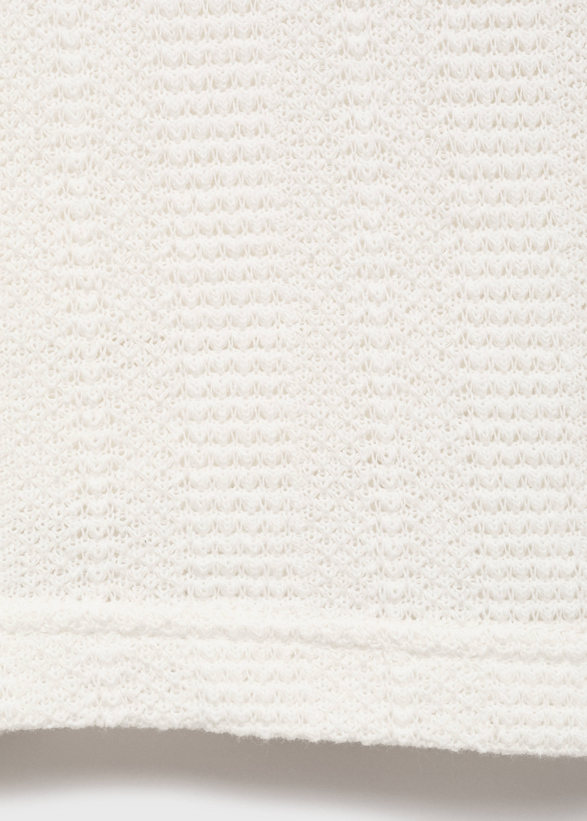 Structured knitted shorts - Details of the article 0