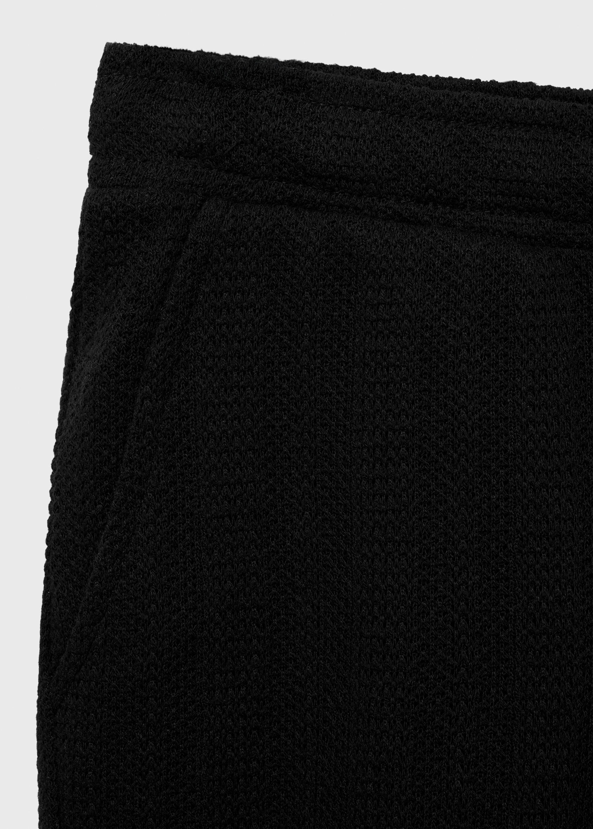 Structured knitted shorts - Details of the article 0