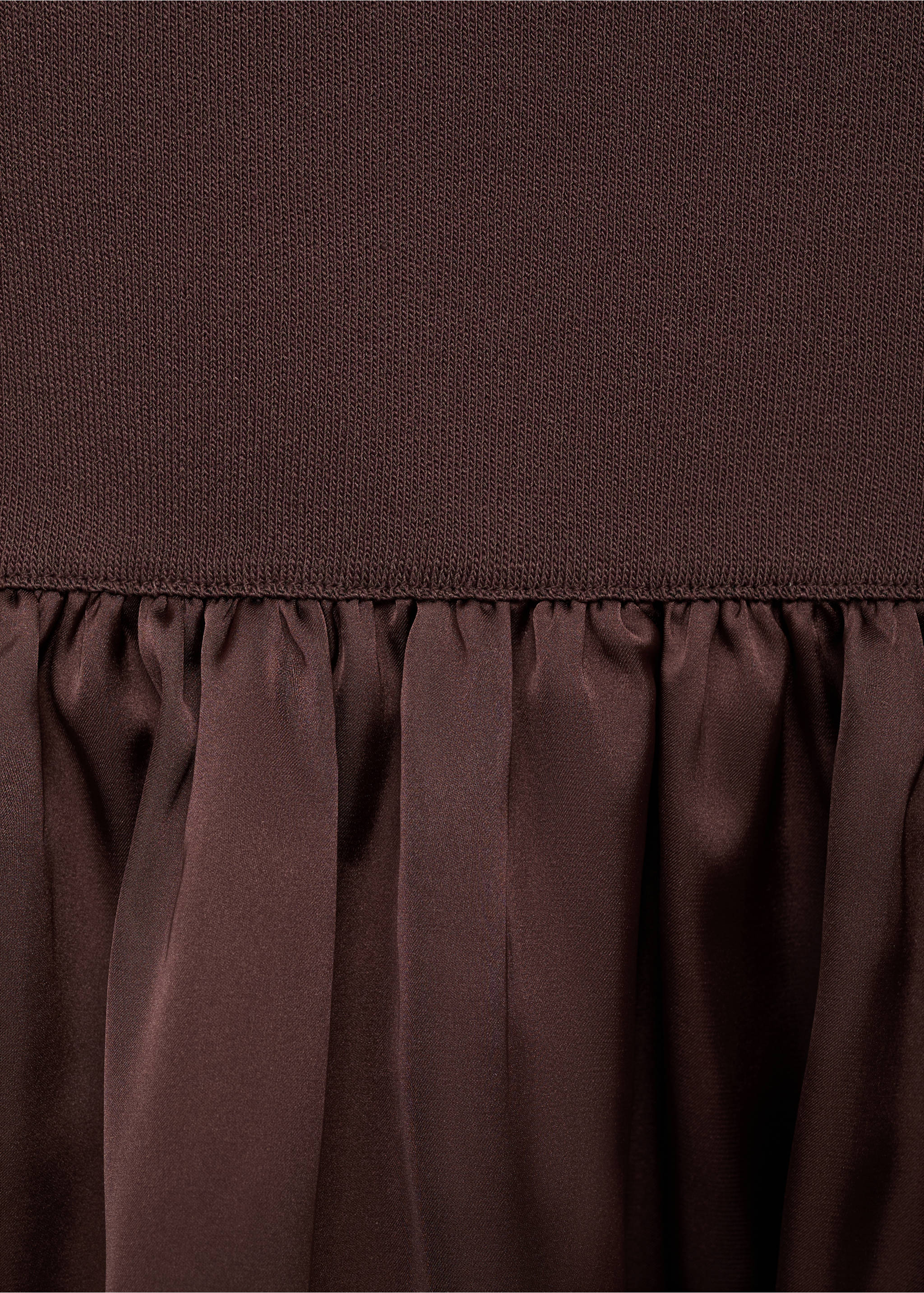 Combined fabric top with crossed back - Details of the article 8, Brown. Ref: 17062926-00.