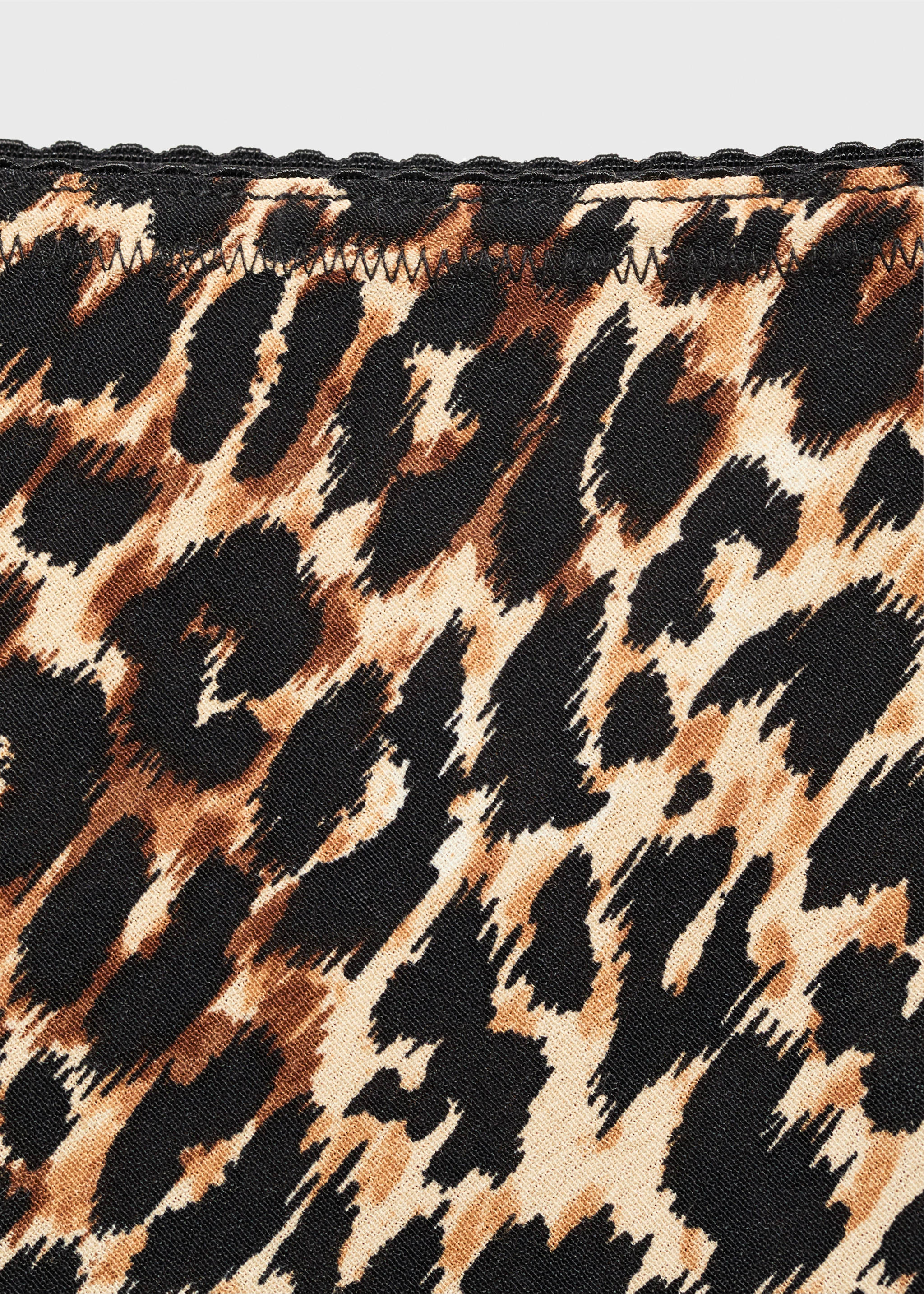Leopard midi skirt - Details of the article 8, Brown. Ref: 17062927-00.
