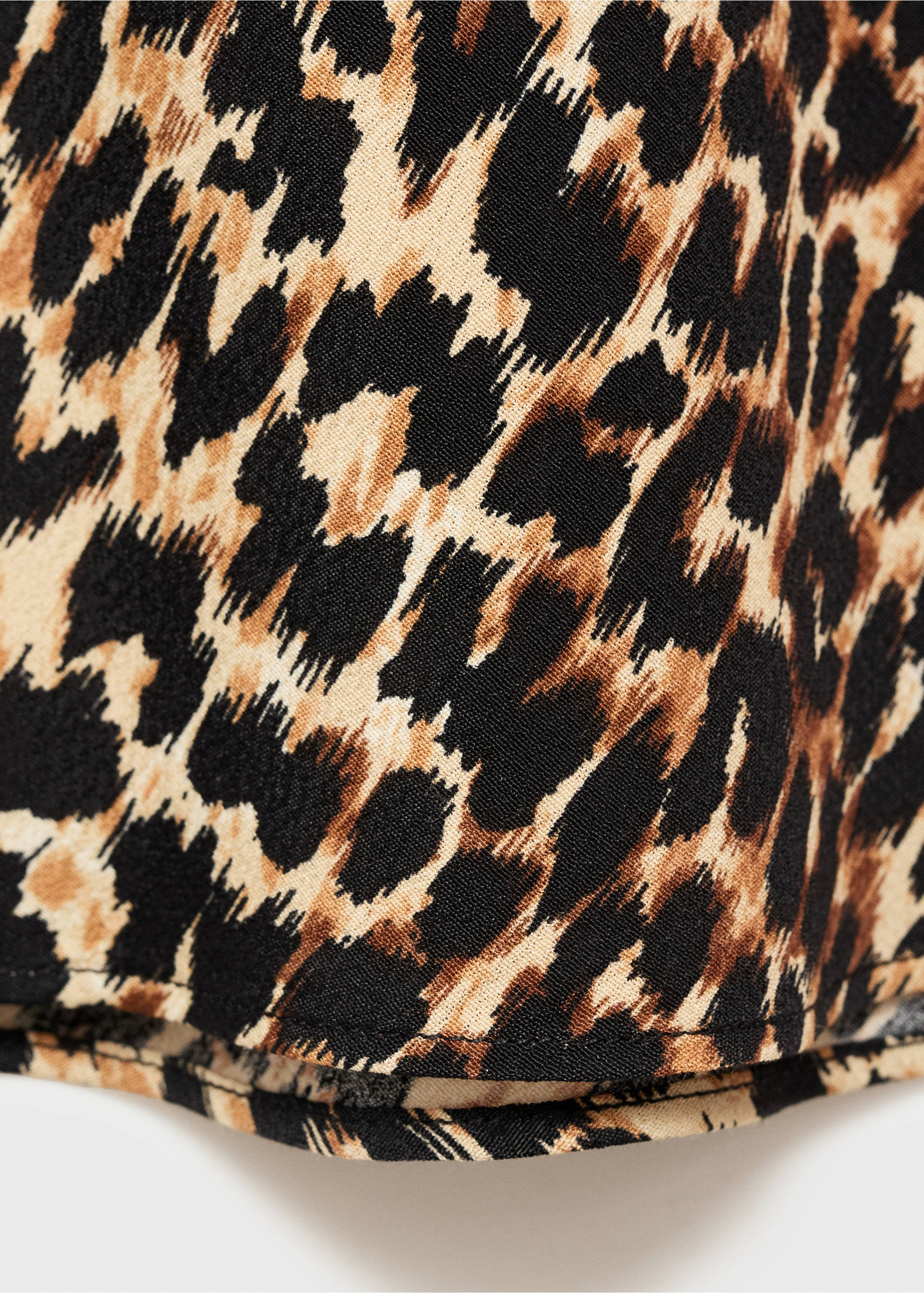 Leopard midi skirt - Details of the article 0, Brown. Ref: 17062927-00.