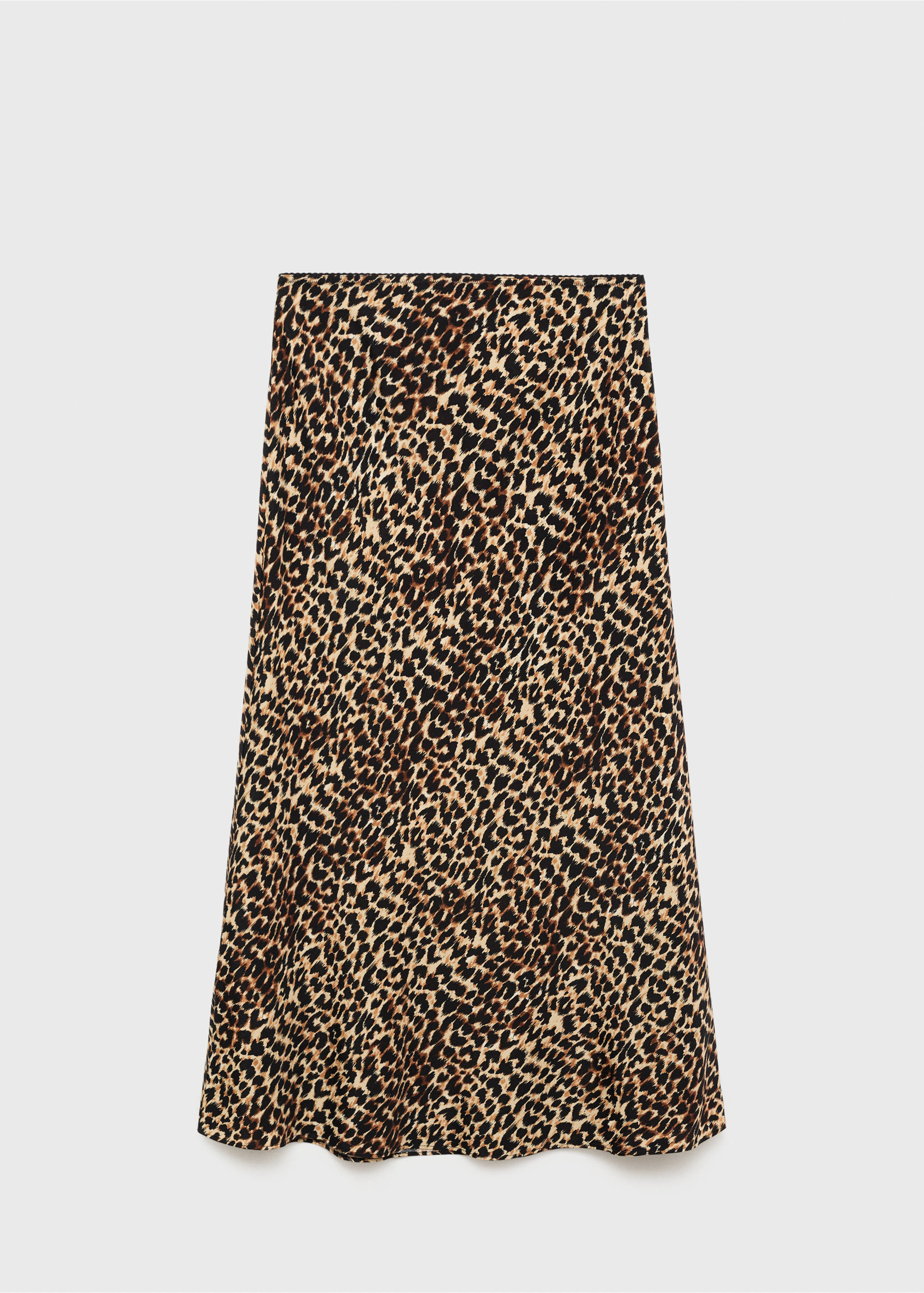 Falda midi leopardo - Artículo sin modelo, Marrón. Ref: 17062927-00.