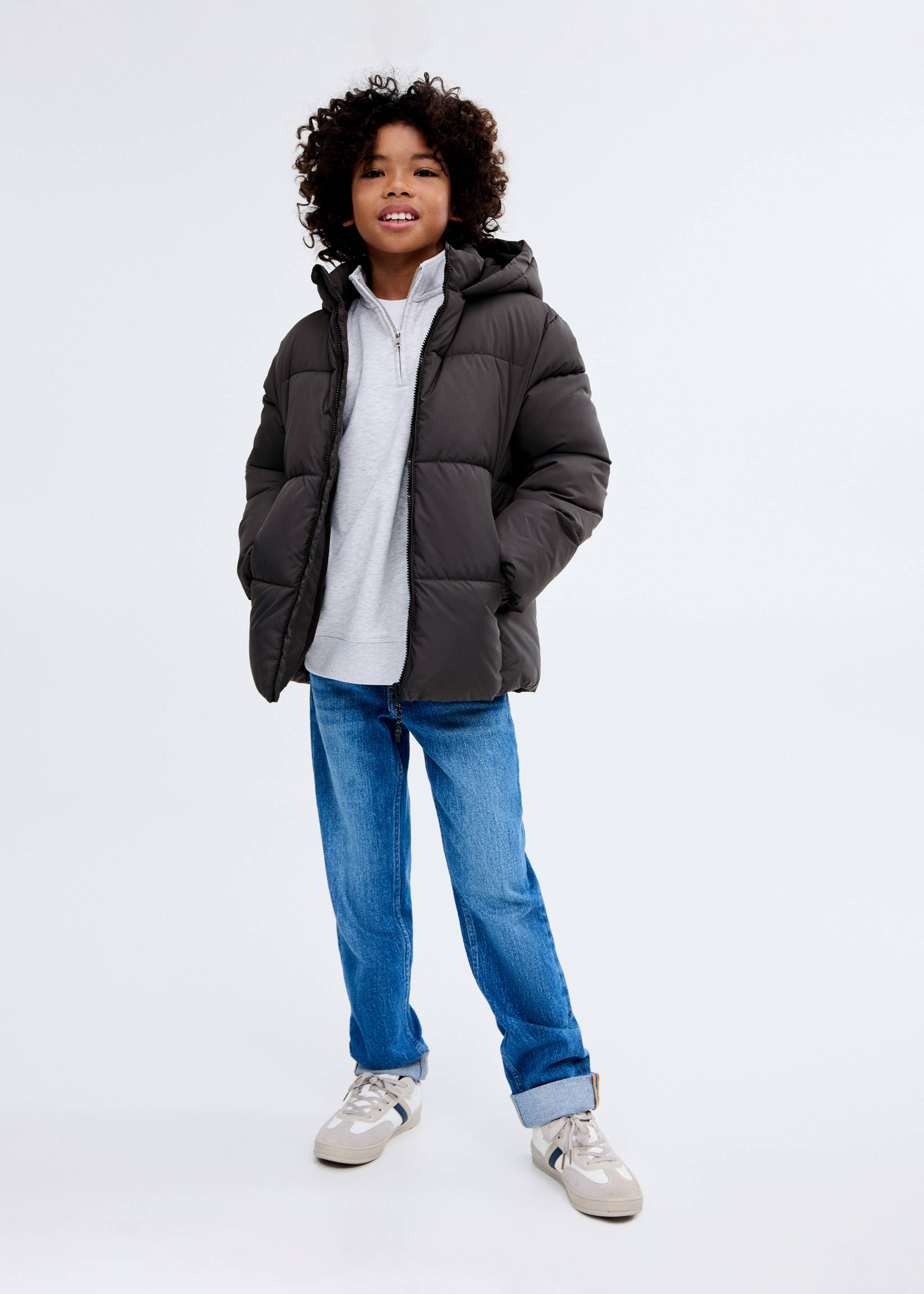 Anorak acolchado capucha - Plano general