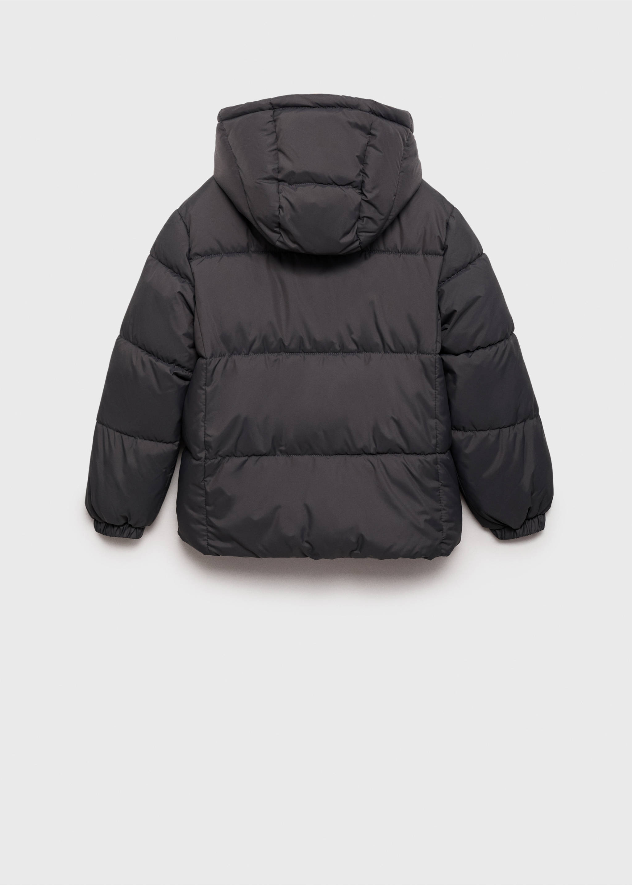 Anorak acolchado capucha - Reverso del artículo, Gris antracita. Ref: 17063270-00.