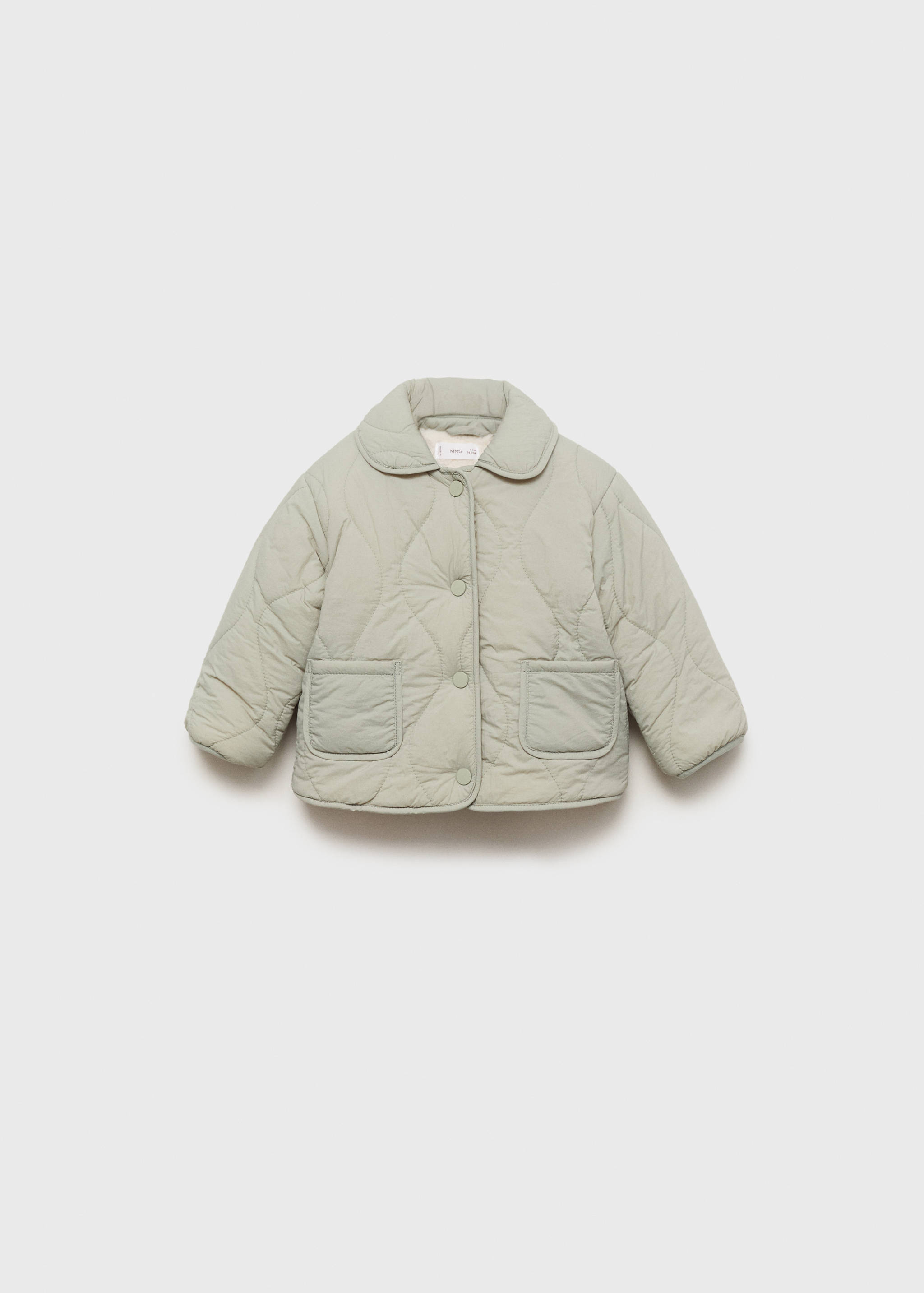 Padded anorak with shearling lining - Article without model