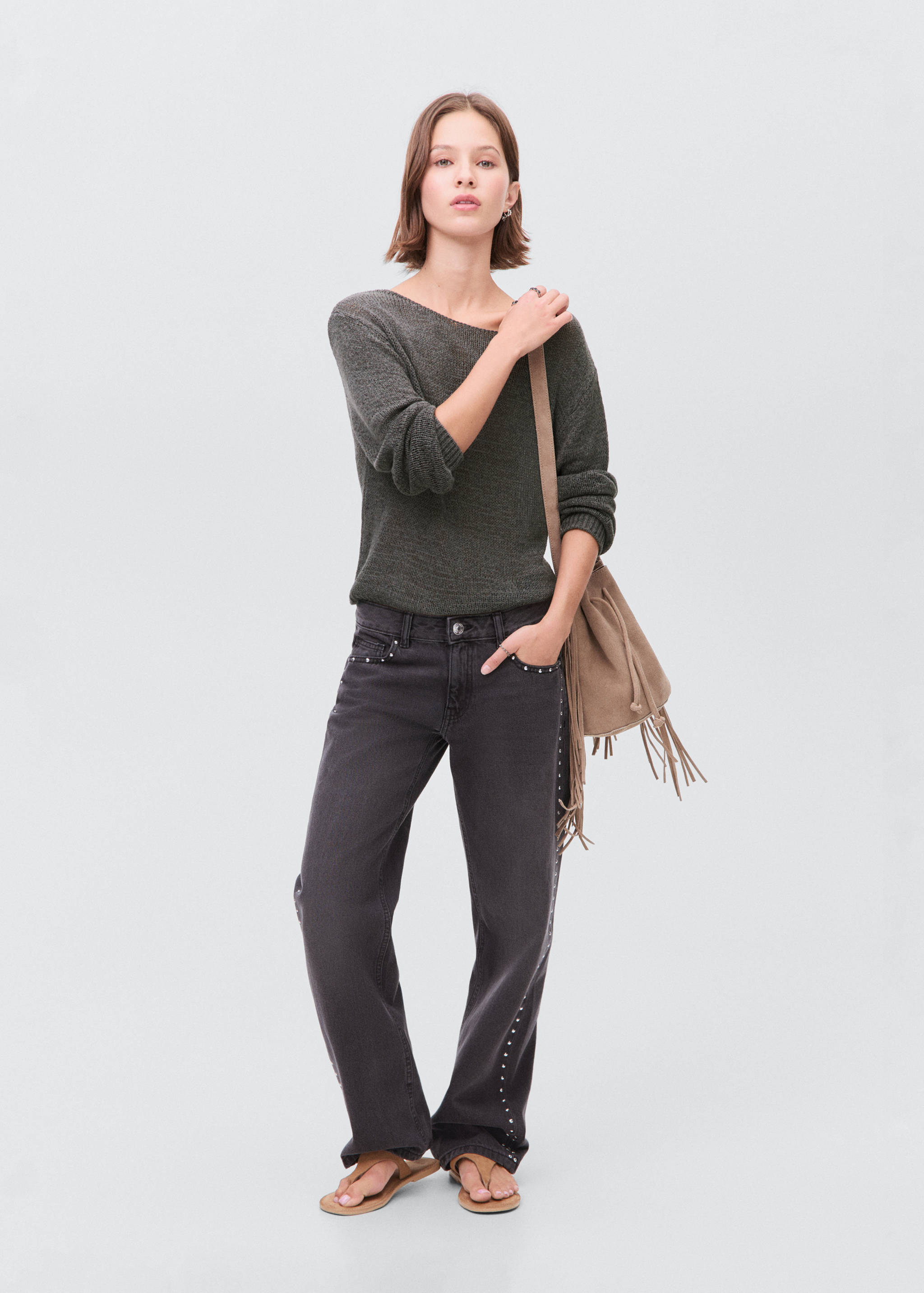Openwork knit sweater - General plane