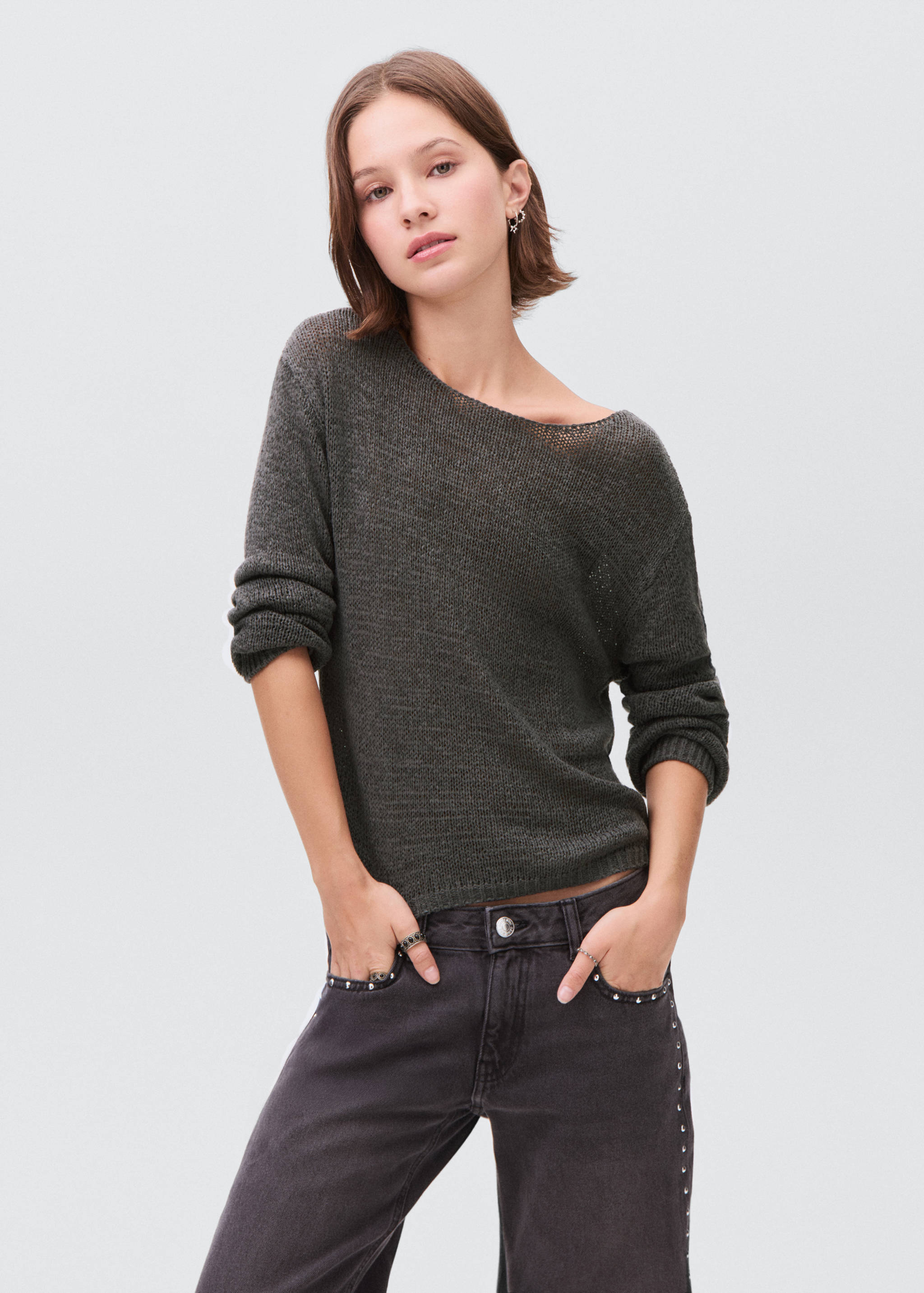 Openwork knit sweater - Medium plane