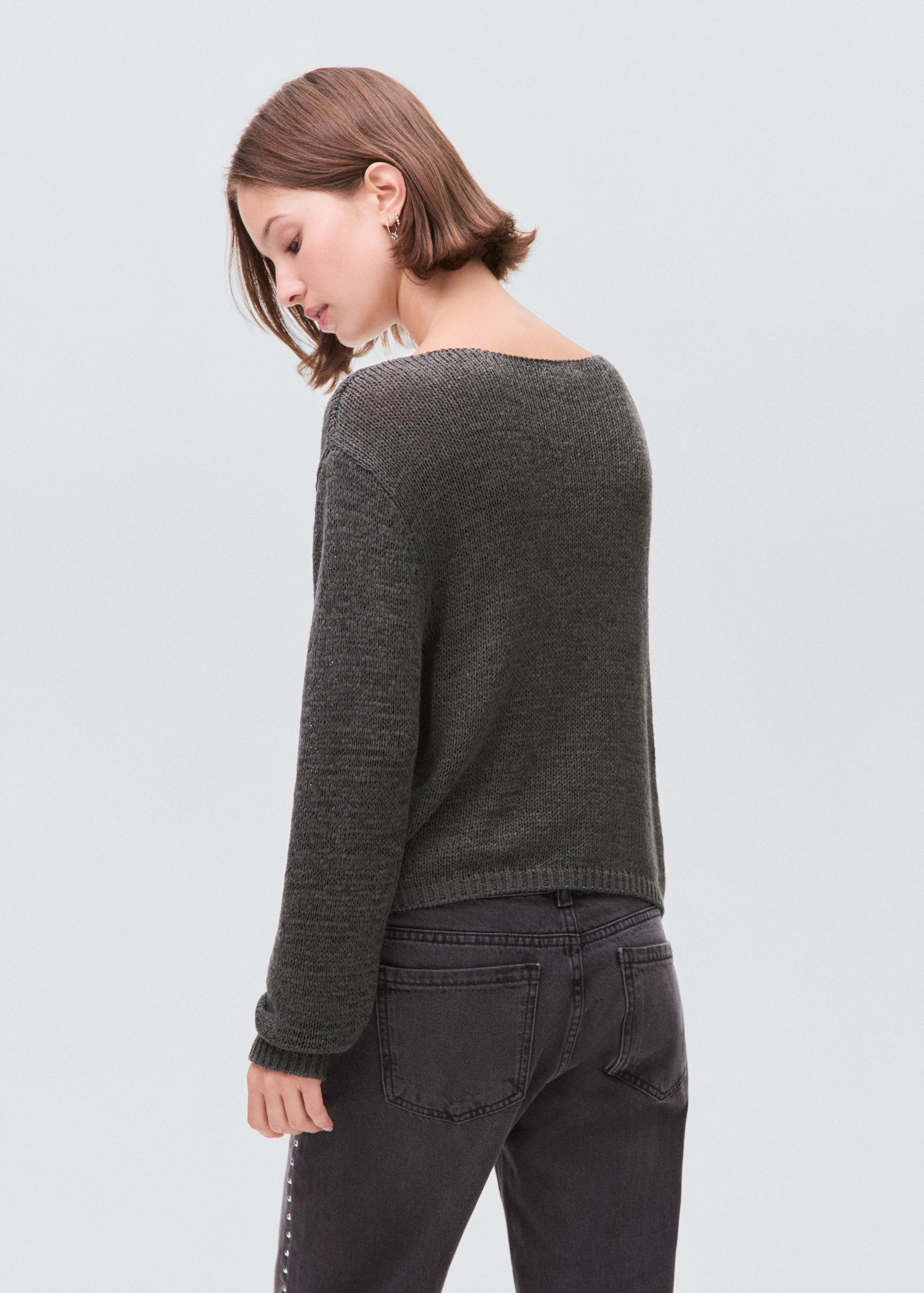 Openwork knit sweater - Reverse of the article