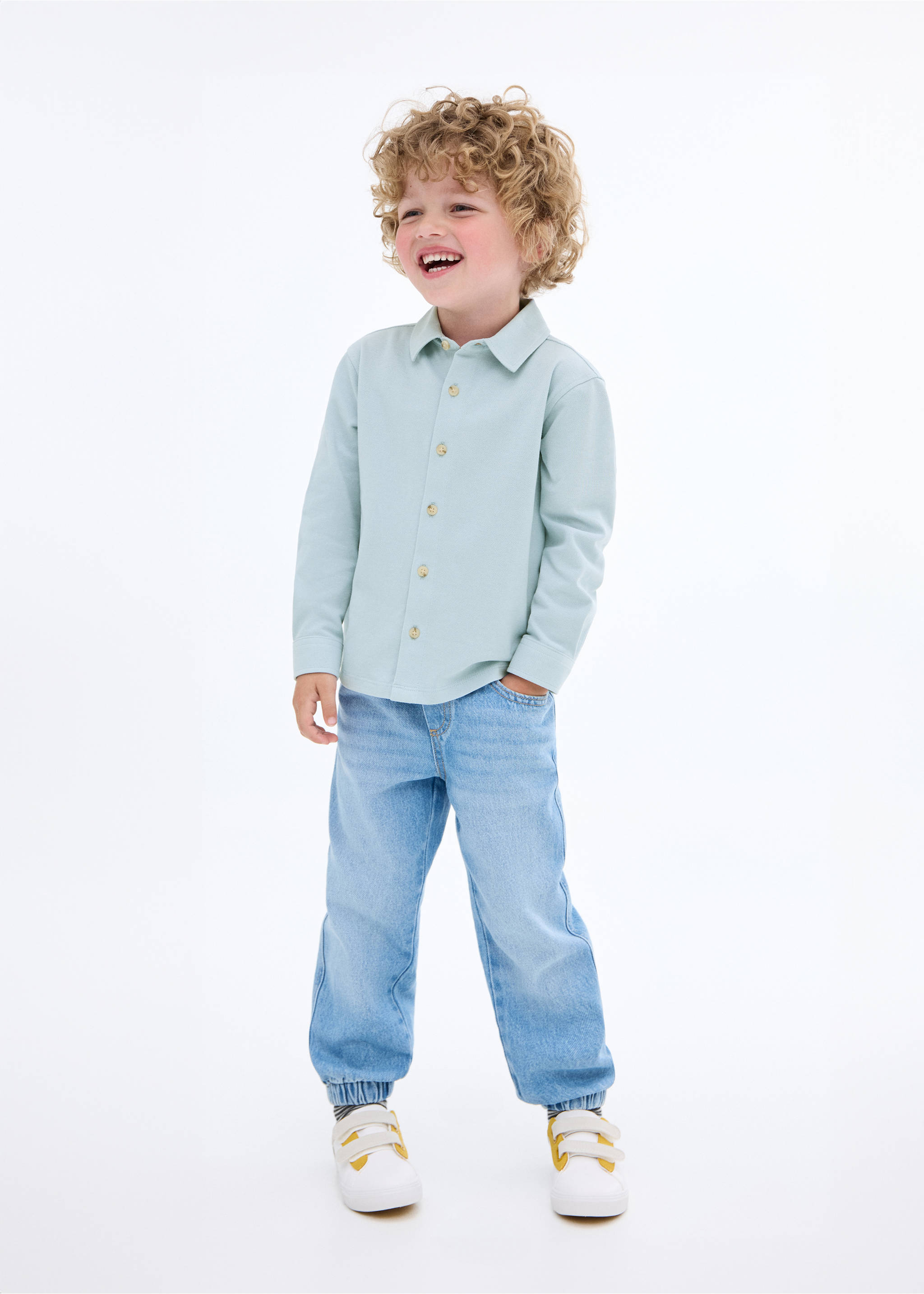 Cotton knit shirt - General plane, Sky Blue. Ref: 17063277-00.