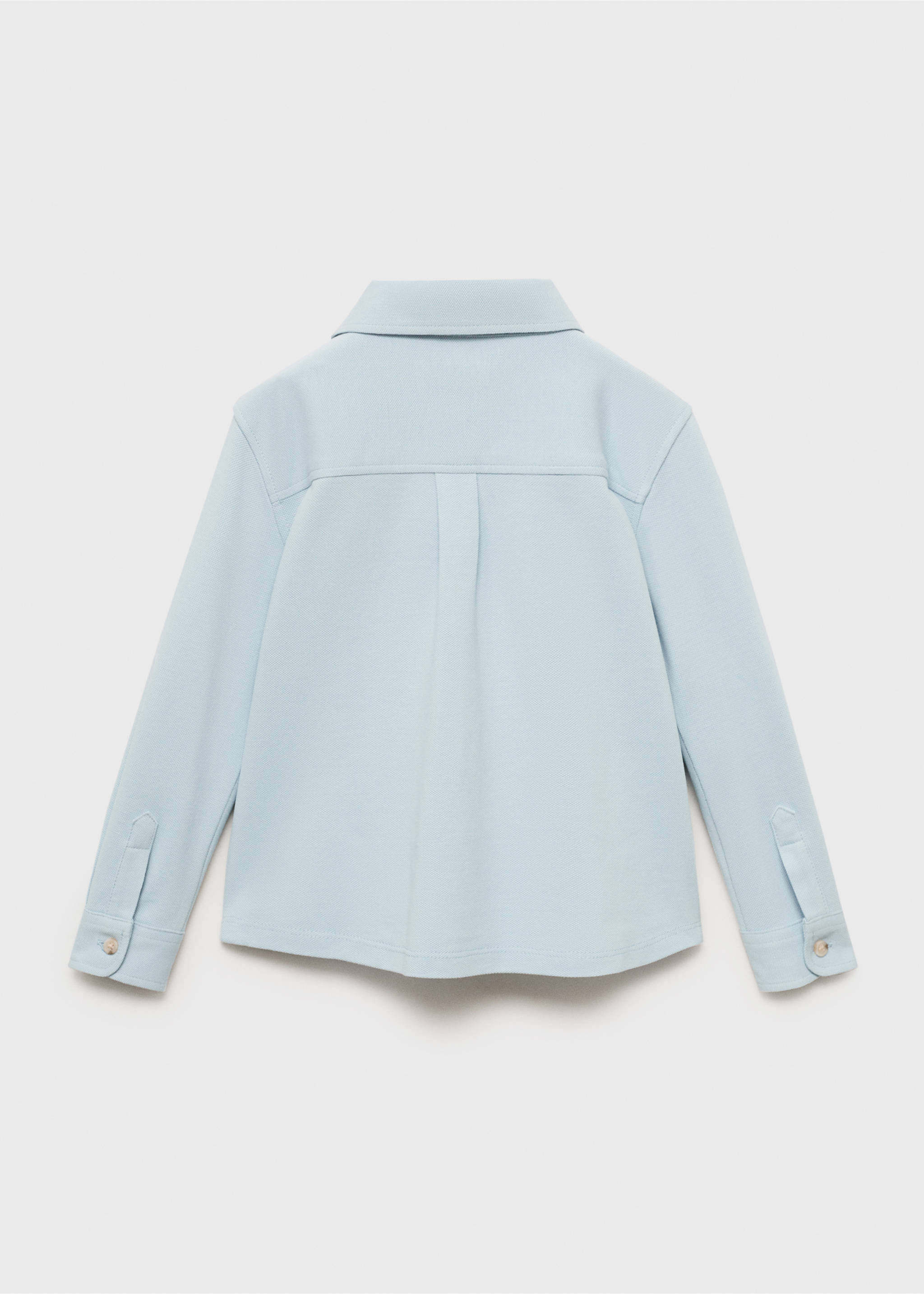 Cotton knit shirt - Reverse of the article, Sky Blue. Ref: 17063277-00.