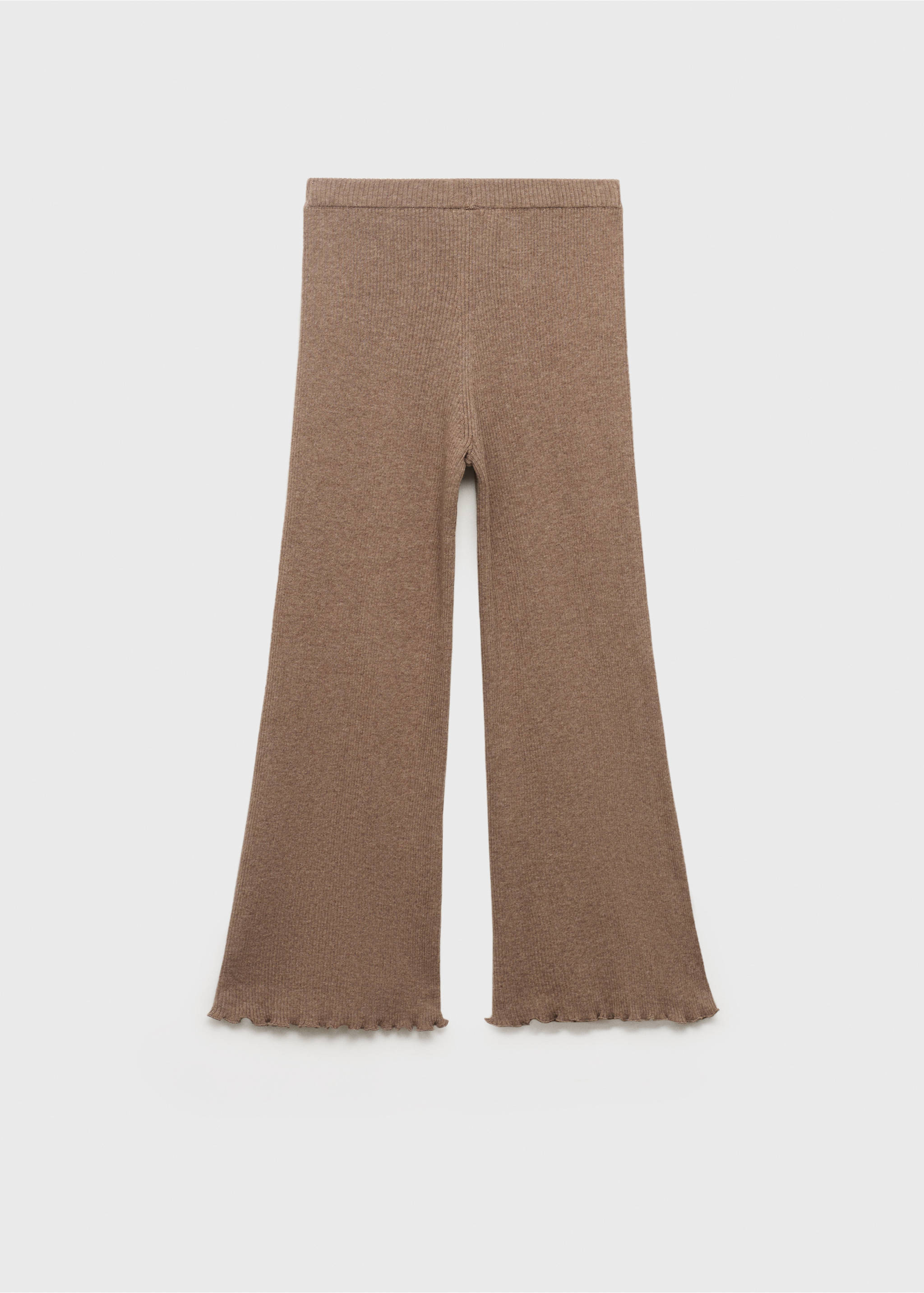 Ribbed-knit trousers - Reverse of the article, Brown. Ref: 17063280-00.